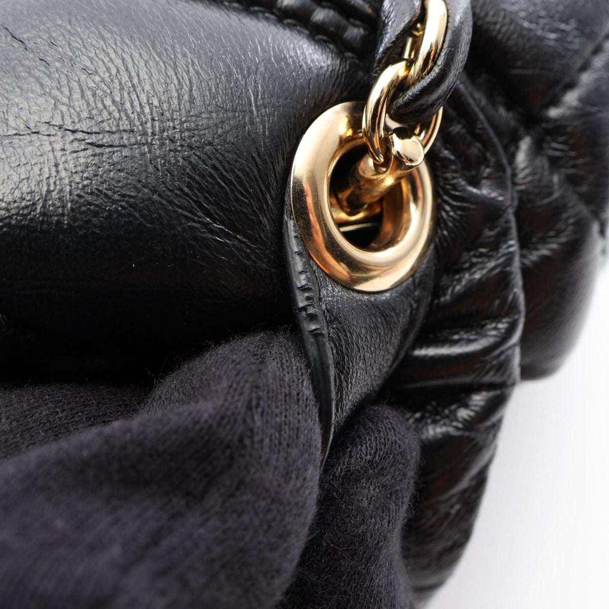 Salvatore Ferragamo Black Leather Backpack Handbag (Pre-Owned)