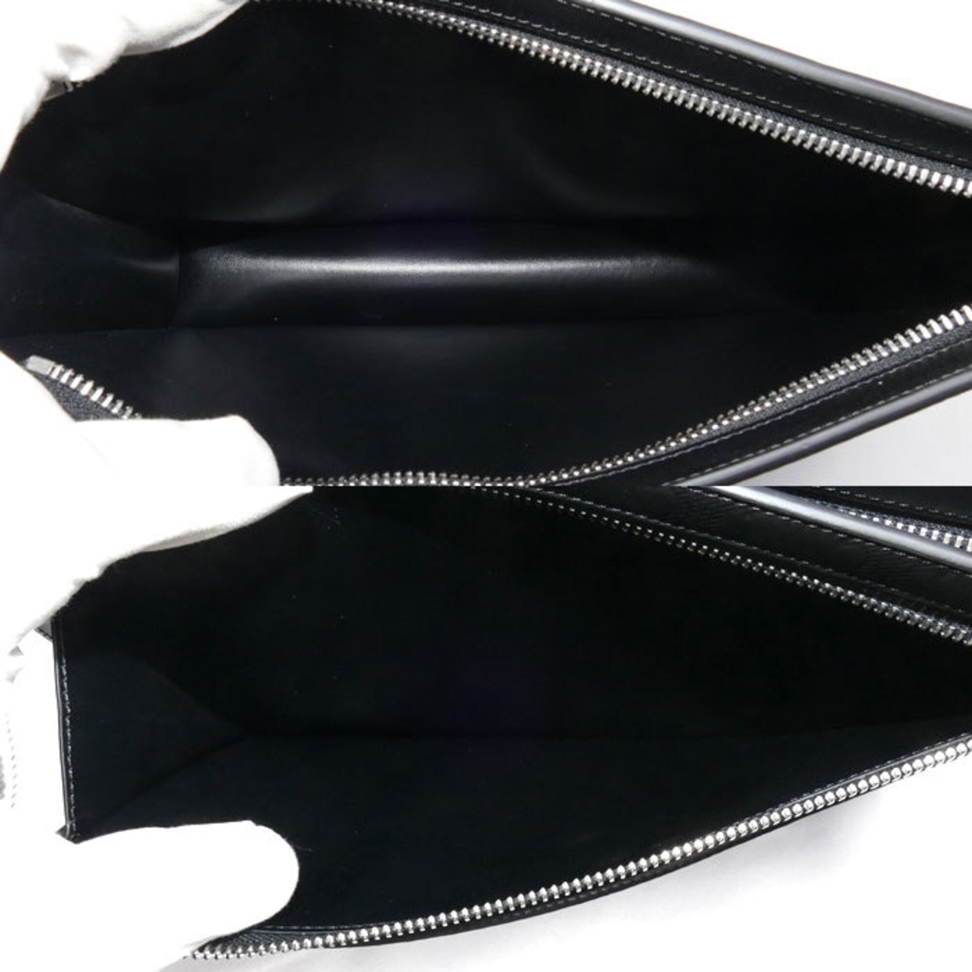 Celine Black Leather Clutch Bag (Pre-Owned)