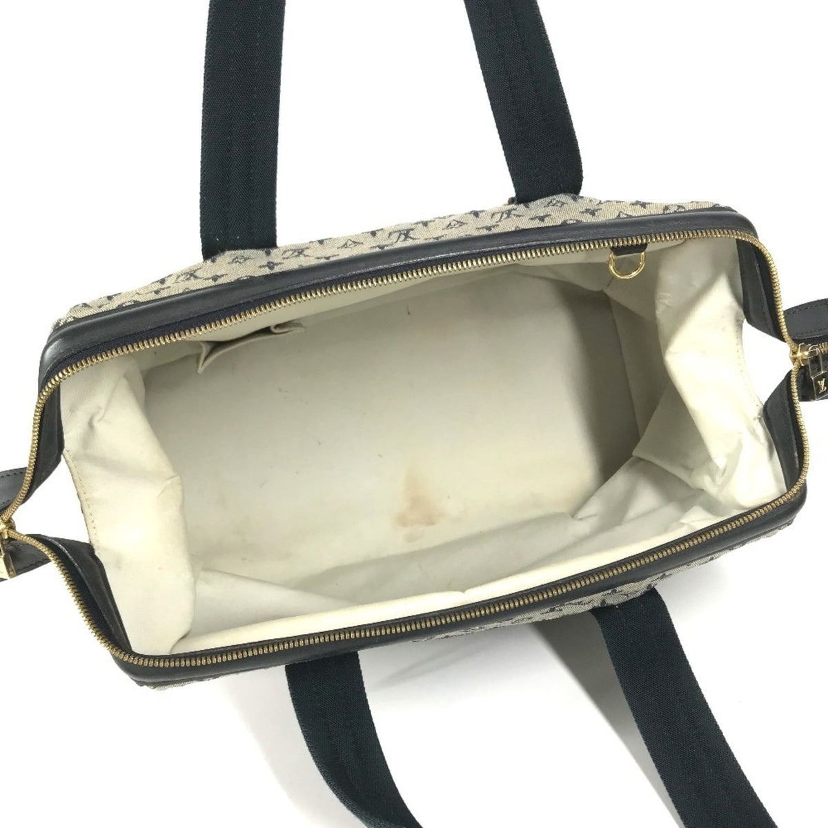 Louis Vuitton Navy Monogram Mini Boston Bag Handbag Shoulder Bag (Pre-Owned)