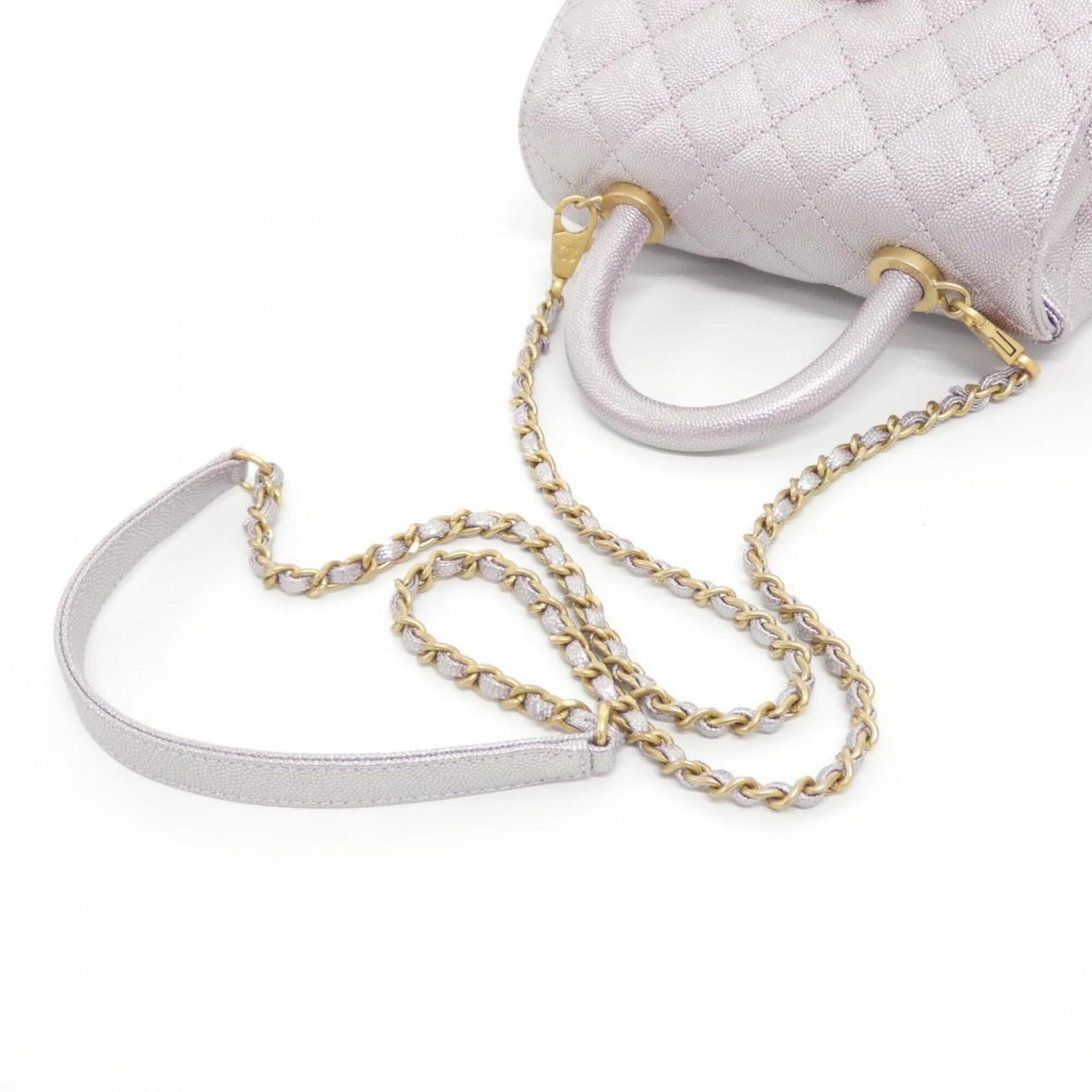 Chanel Pink Leather Handbag (Pre-Owned)