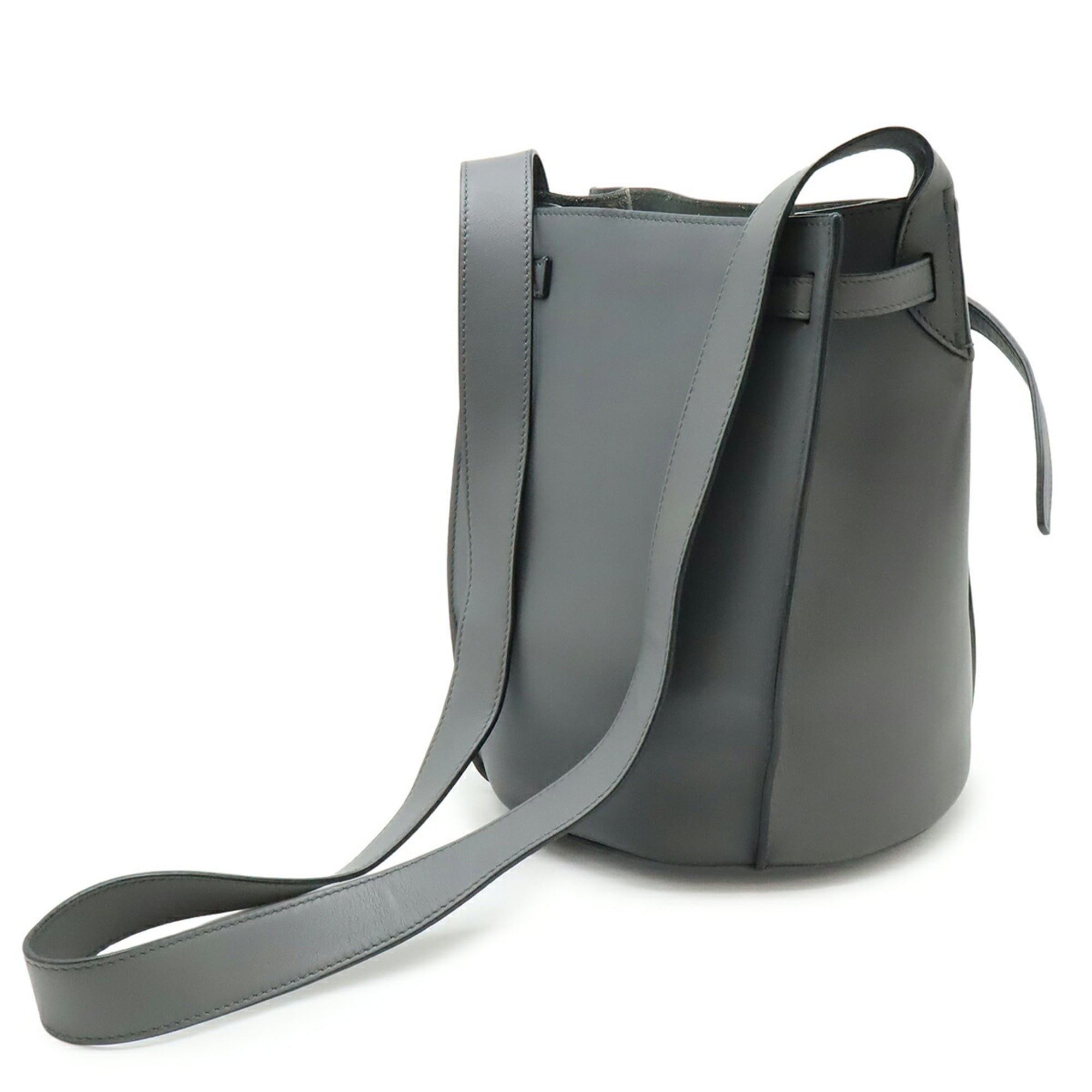 Celine Gray Leather Shoulder Bag (Pre-Owned)