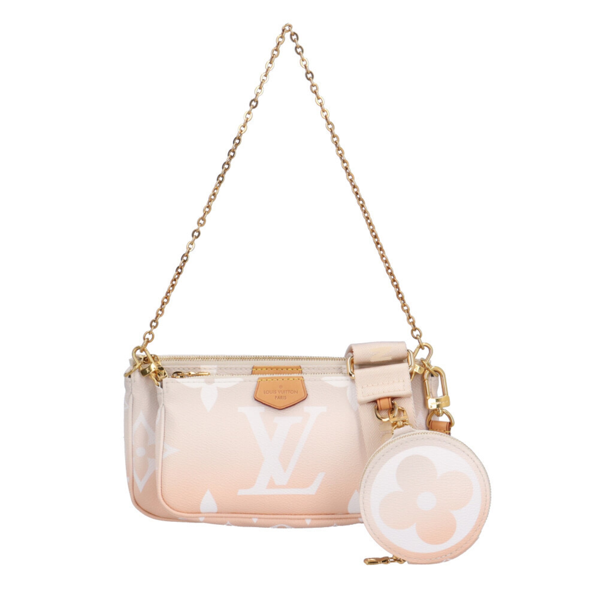 Louis Vuitton Monogram Or Pink Monogram Pochette Pouch Shoulder Bag (Pre-Owned)
