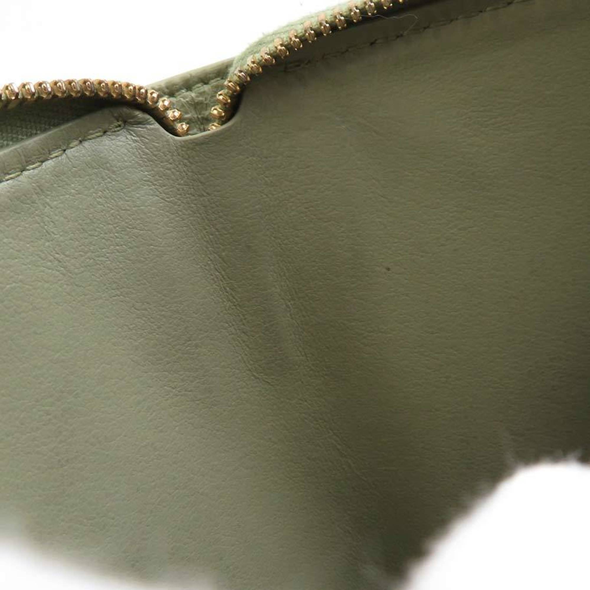 Bottega Veneta Green Leather Wallet (Bi-Fold) (Pre-Owned)
