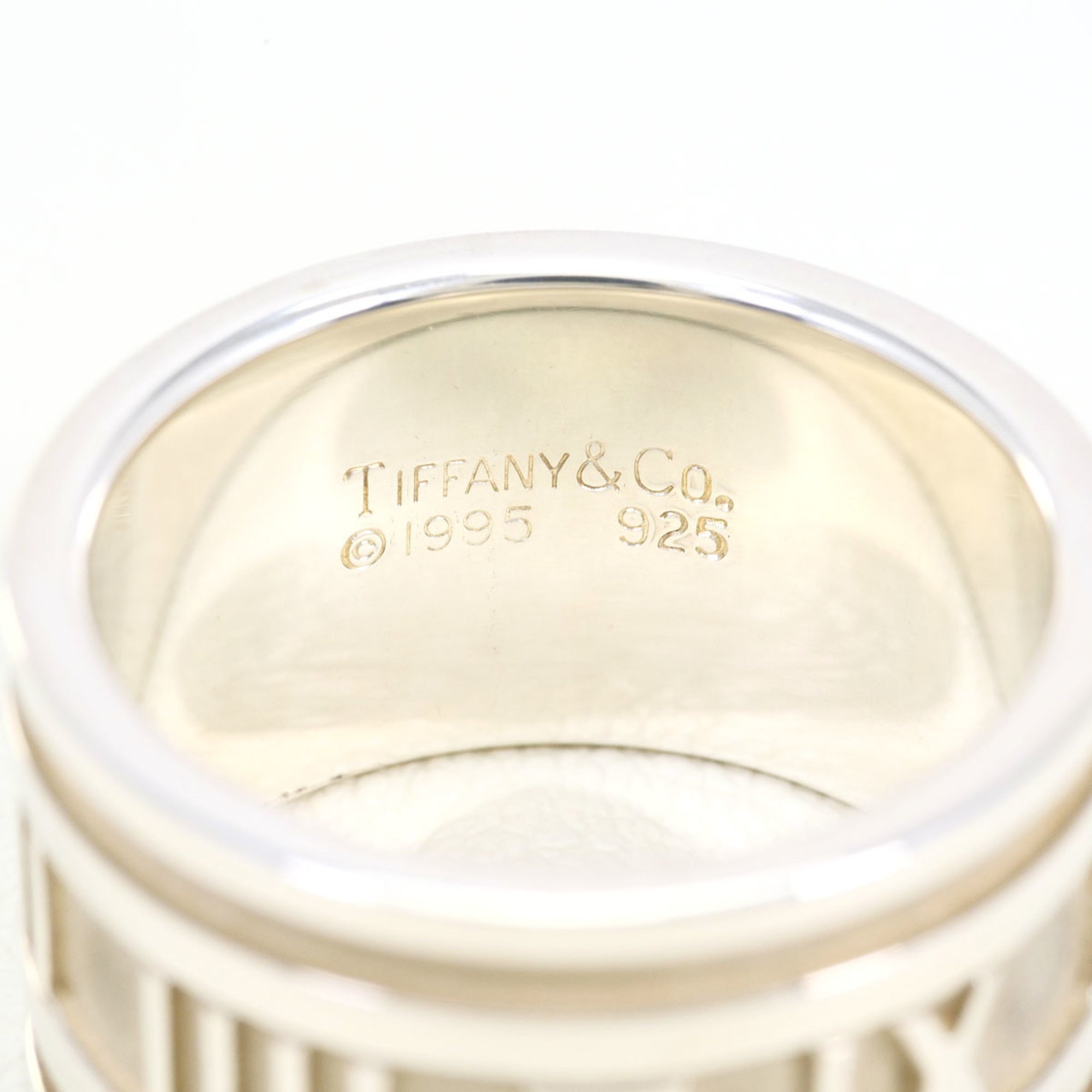 Tiffany Atlas Silver 925 Band Ring (Pre-Owned)