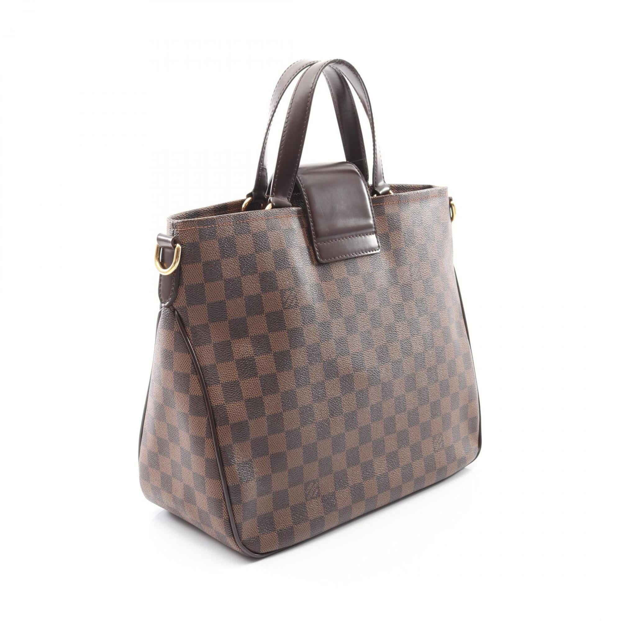 Louis Vuitton Brown Damier Canvas Rose Coated Canvas Handbag (Pre-Owned)