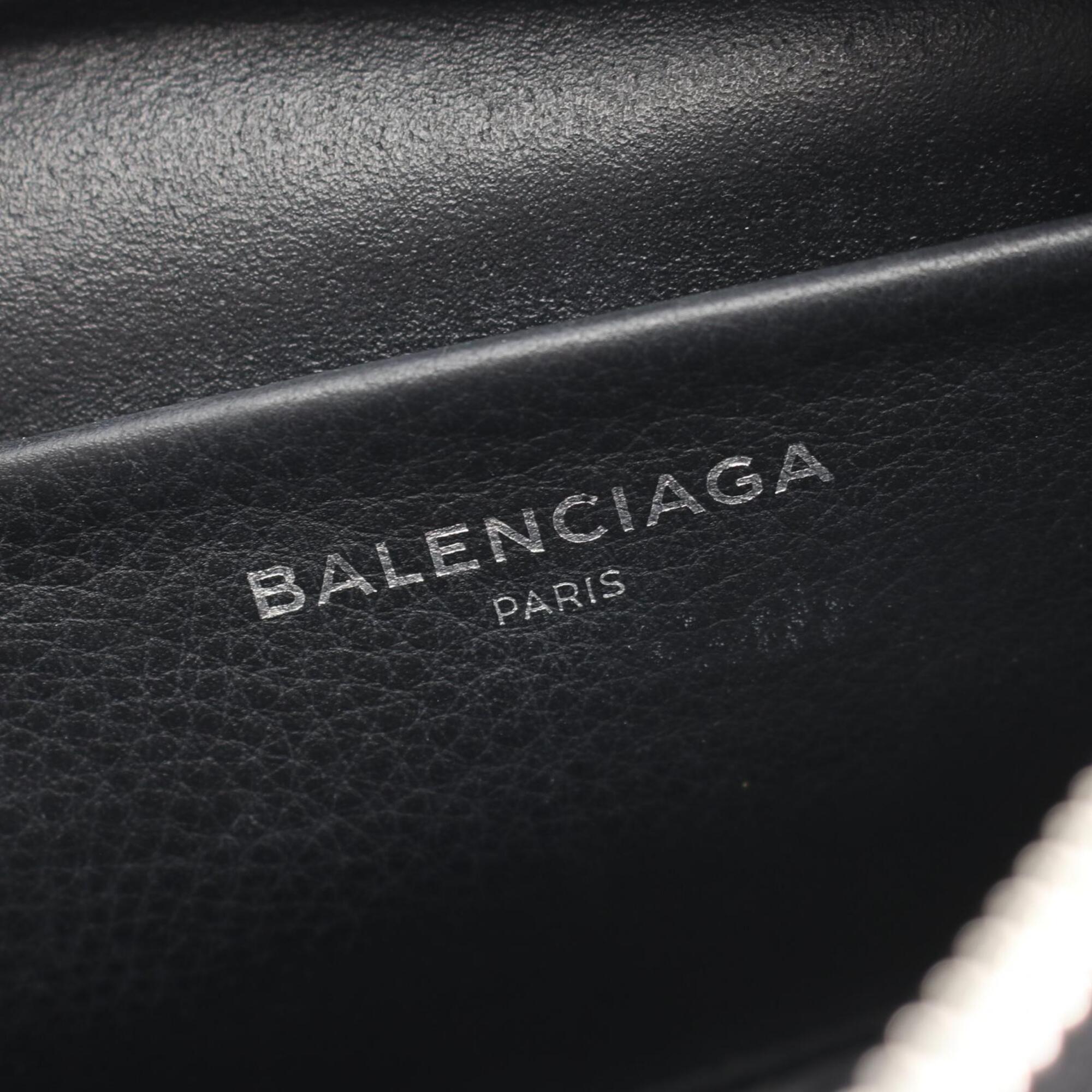 Balenciaga Black Leather Handbag Shoulder Bag (Pre-Owned)