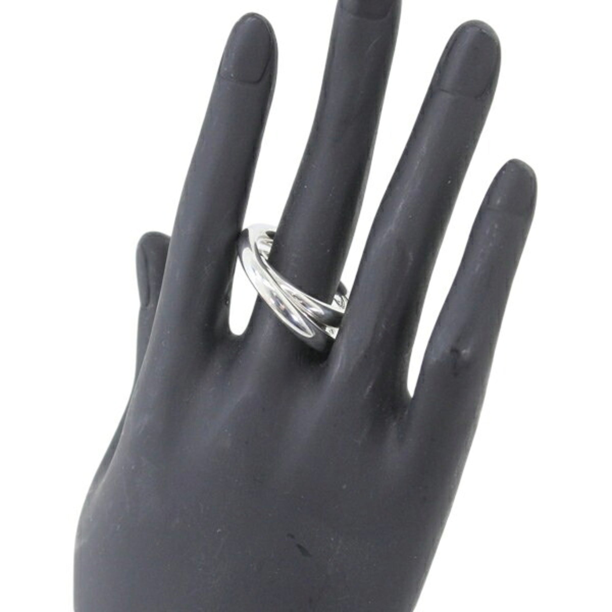 Hermes Silver 925 Band Ring (Pre-Owned)