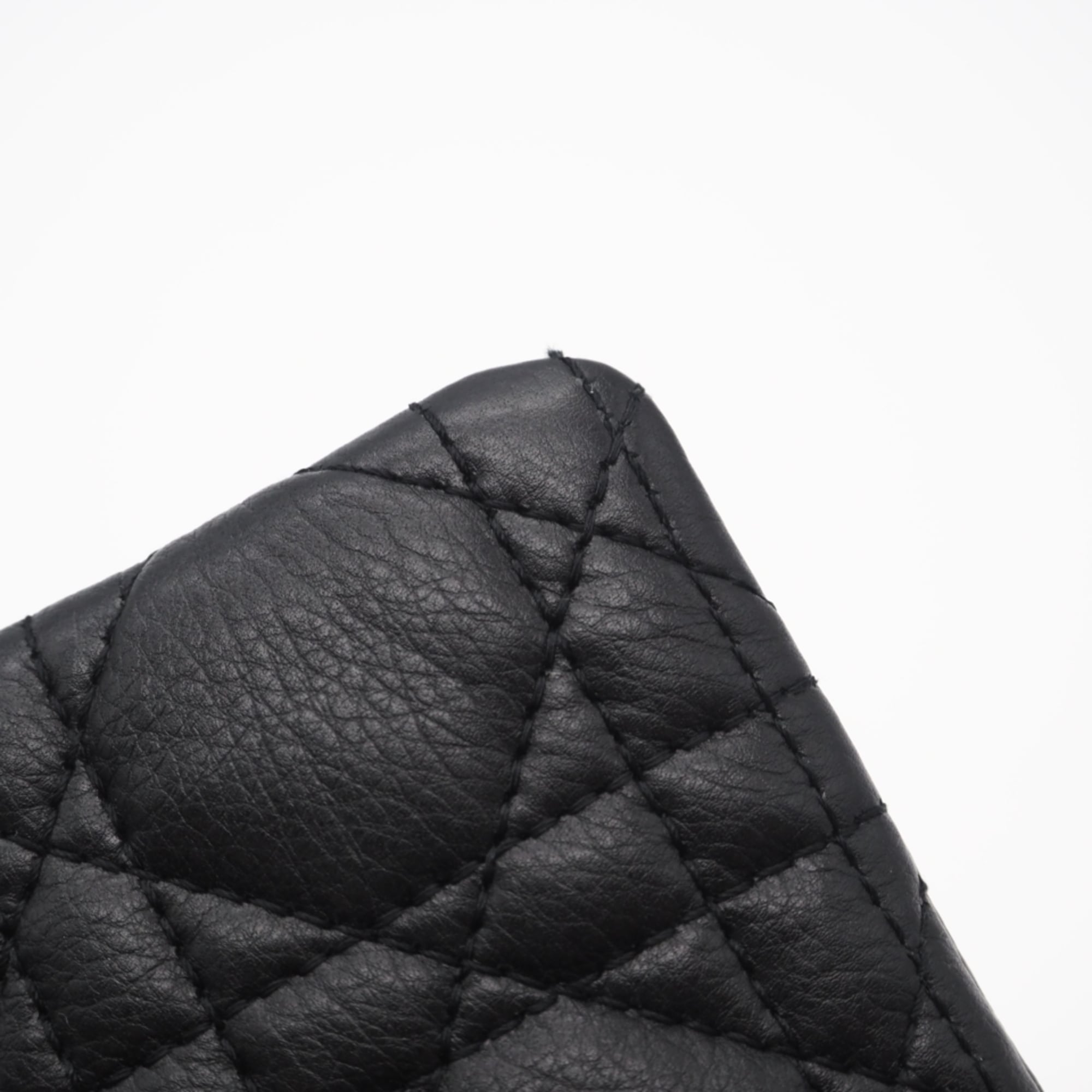 Christian Dior Black White Leather Shoulder Bag (Pre-Owned)