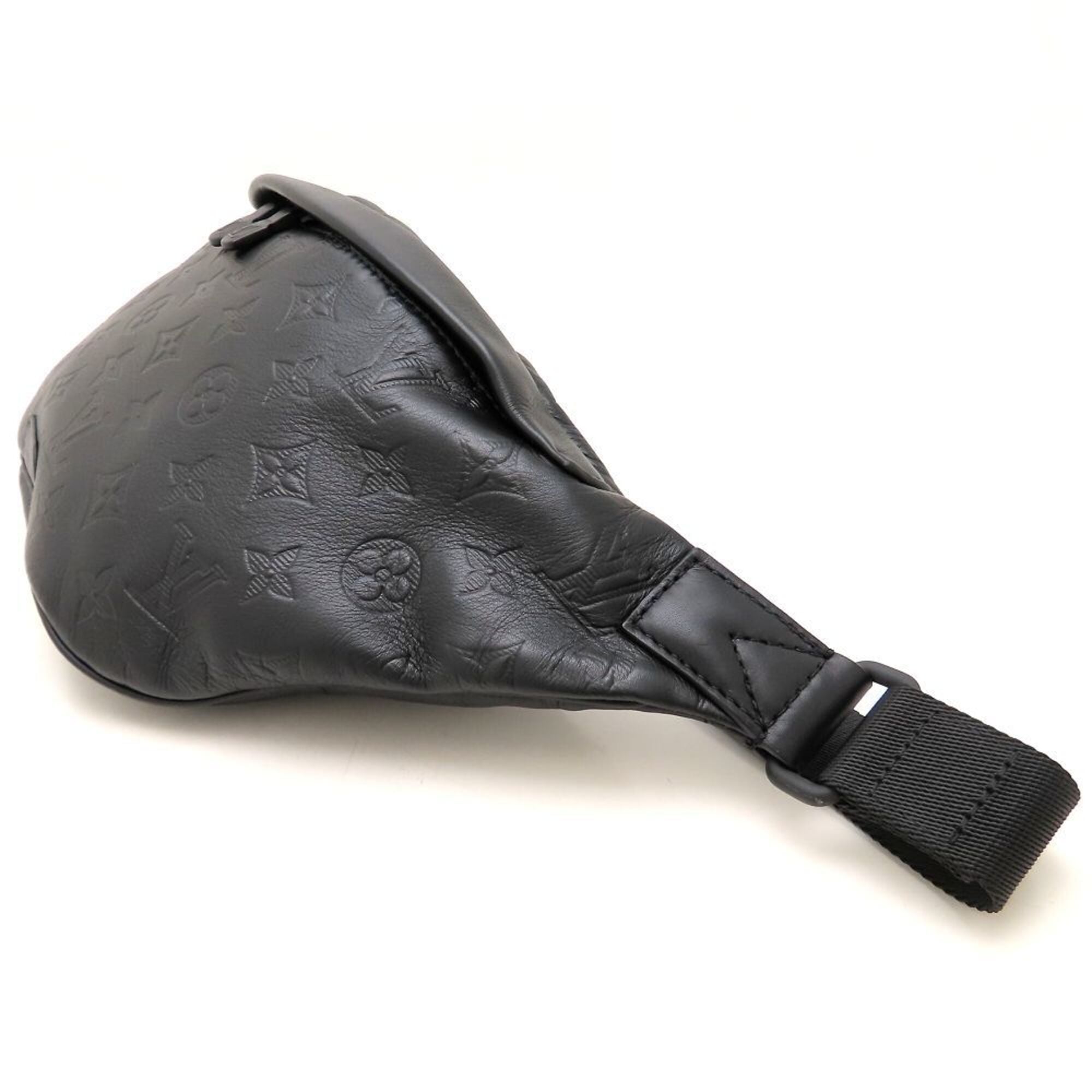 Louis Vuitton Monogram Shadow Black Leather Sling Bag (Pre-Owned)