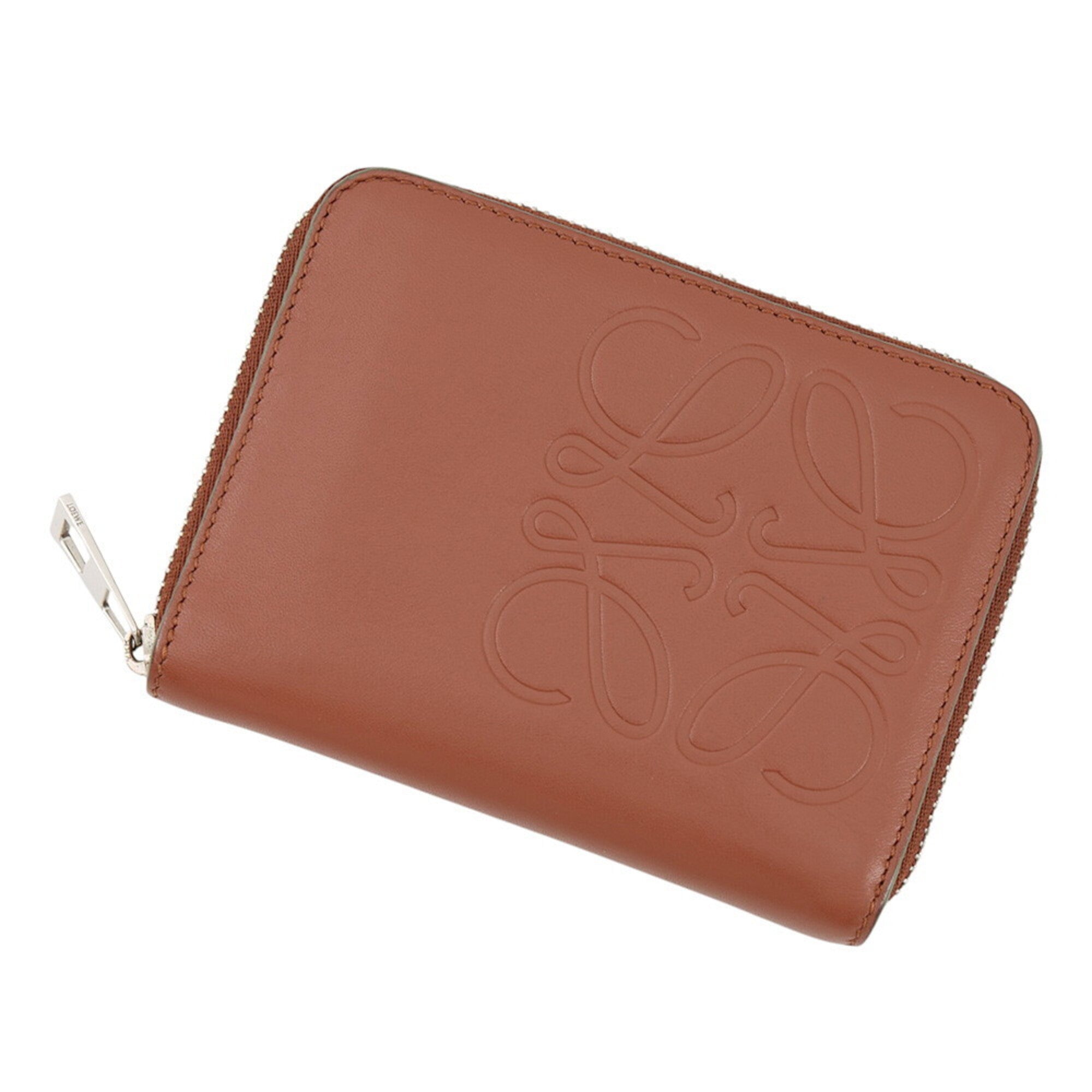 Loewe Brown Leather Coin Purse/Coin Case (Pre-Owned)