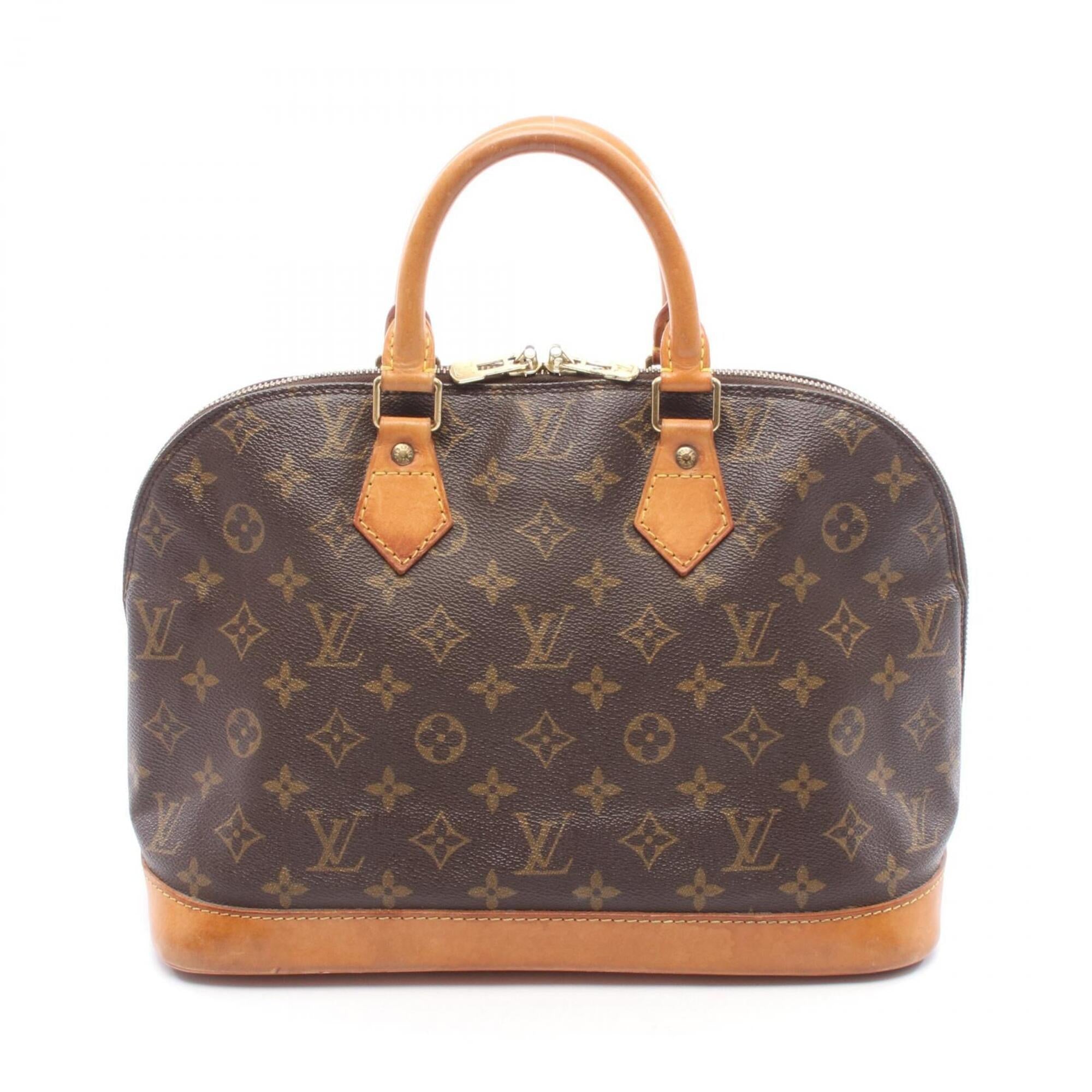 Louis Vuitton Brown Coated Canvas Leather Handbag (Pre-Owned)