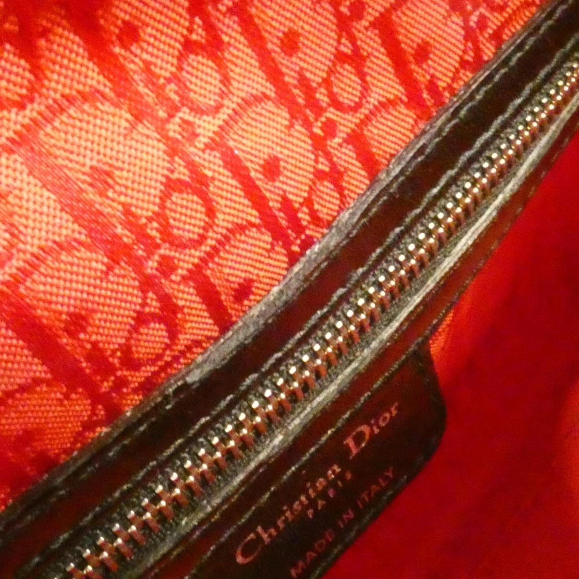Christian Dior Lady Dior Black Leather Handbag (Pre-Owned)