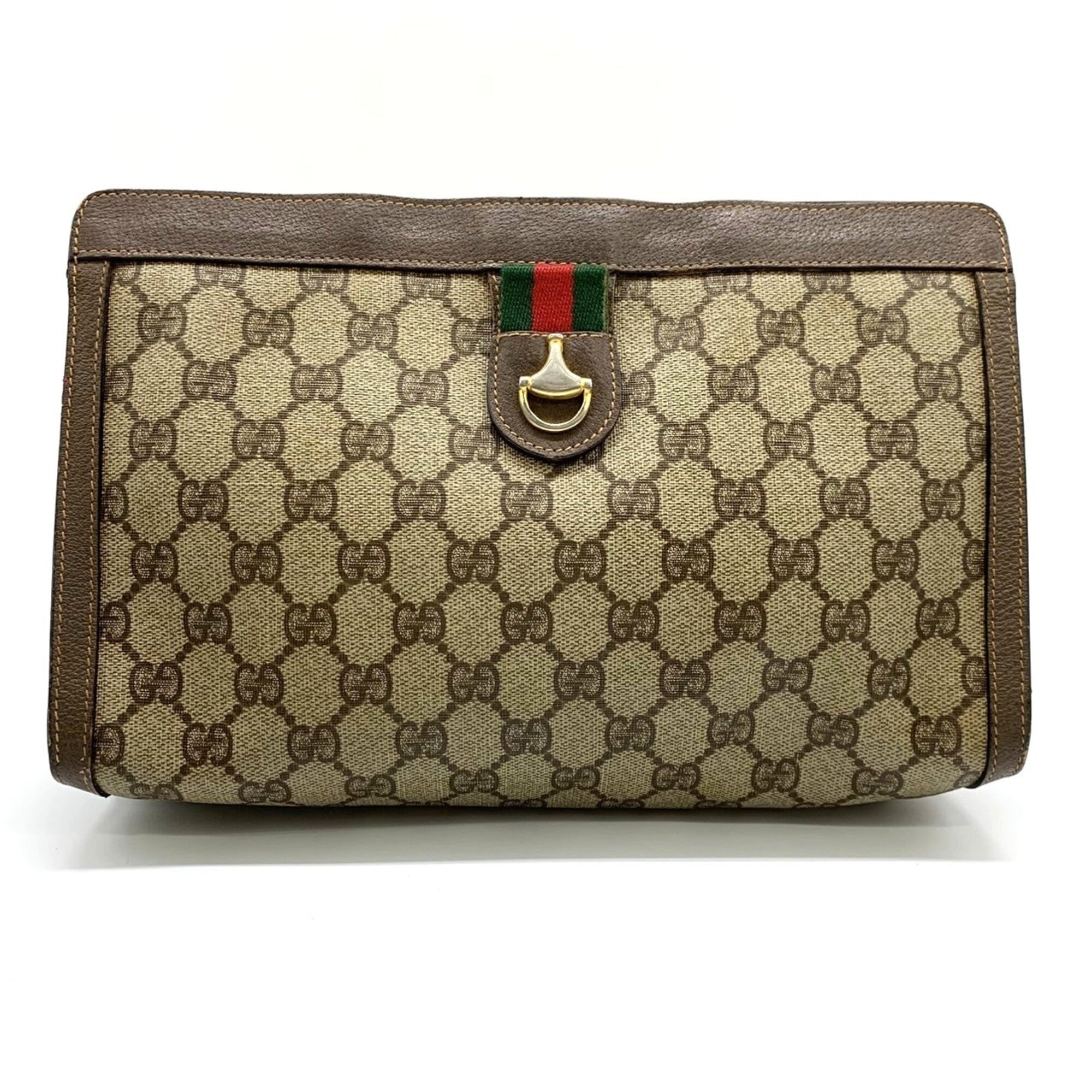 Gucci Brown Clutch Bag (Pre-Owned)
