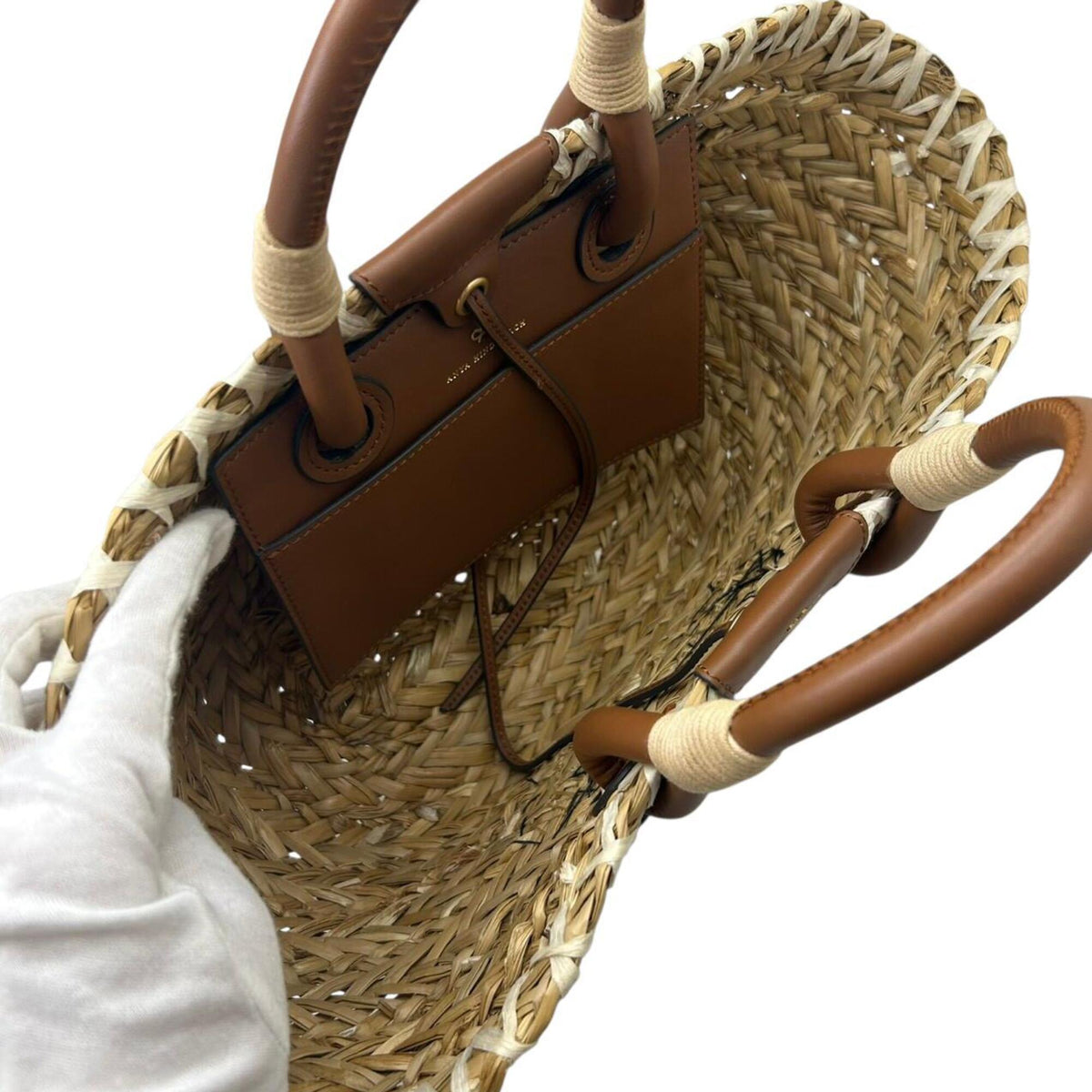 Anya Hindmarch Raffia Basket Handbag (Pre-Owned)