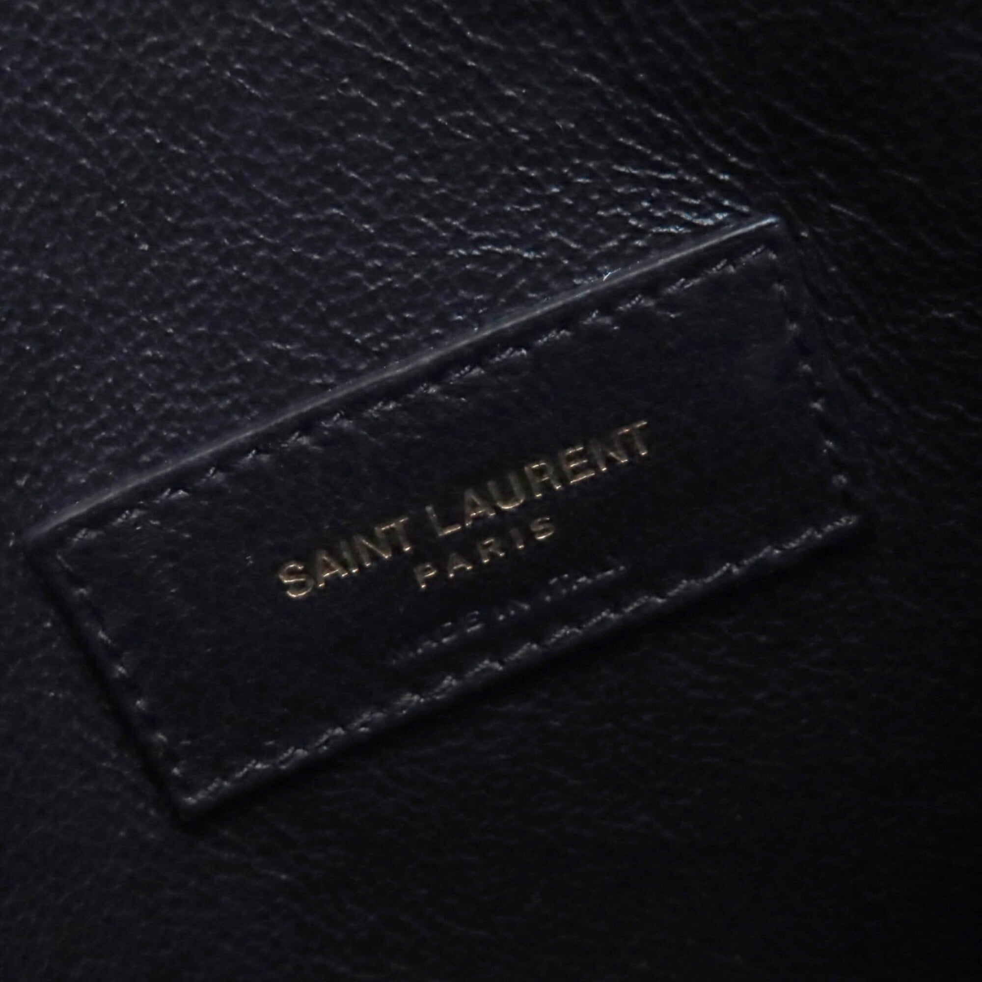 Saint Laurent Black Leather Handbag Shoulder Bag (Pre-Owned)