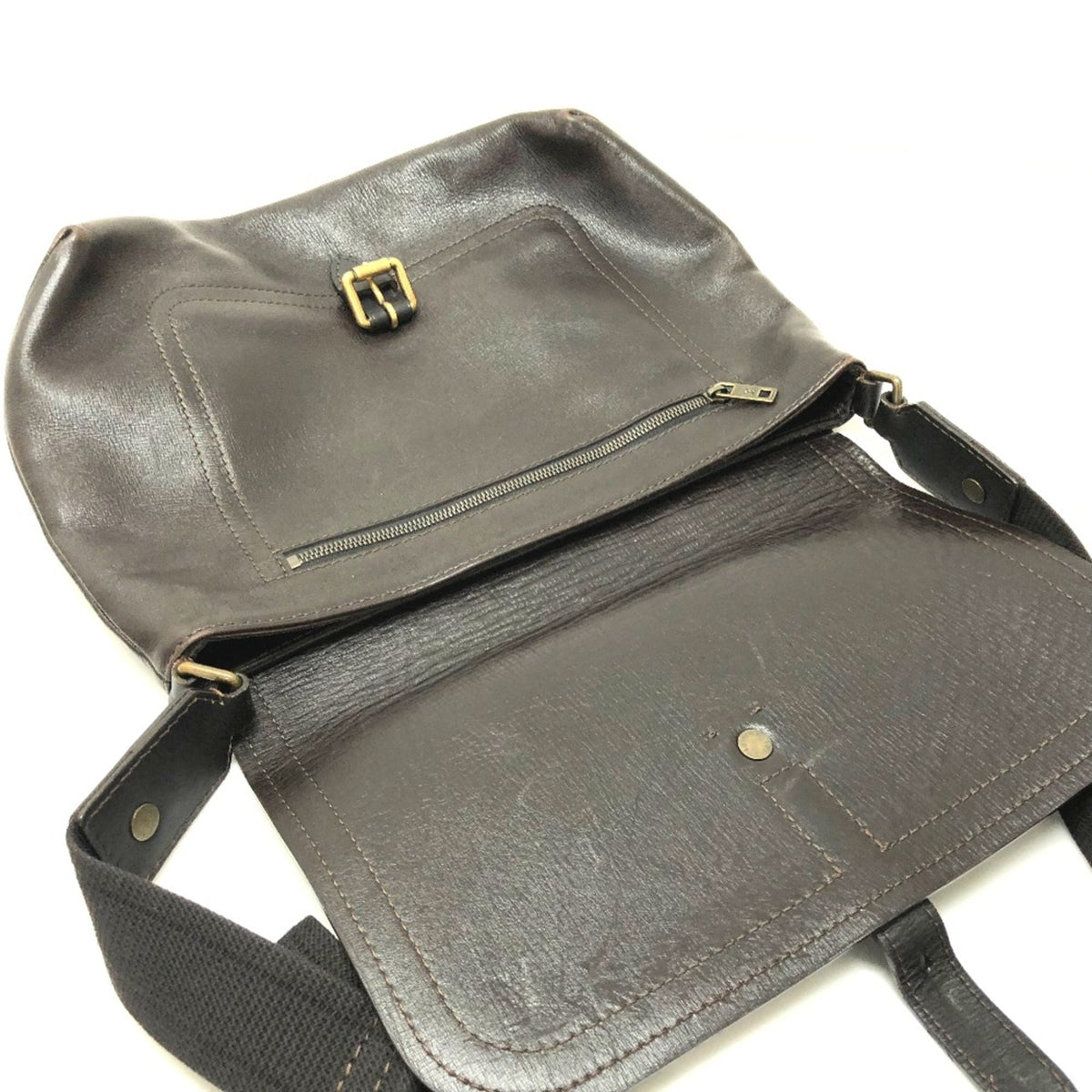 Louis Vuitton Brown Leather Shoulder Bag (Pre-Owned)