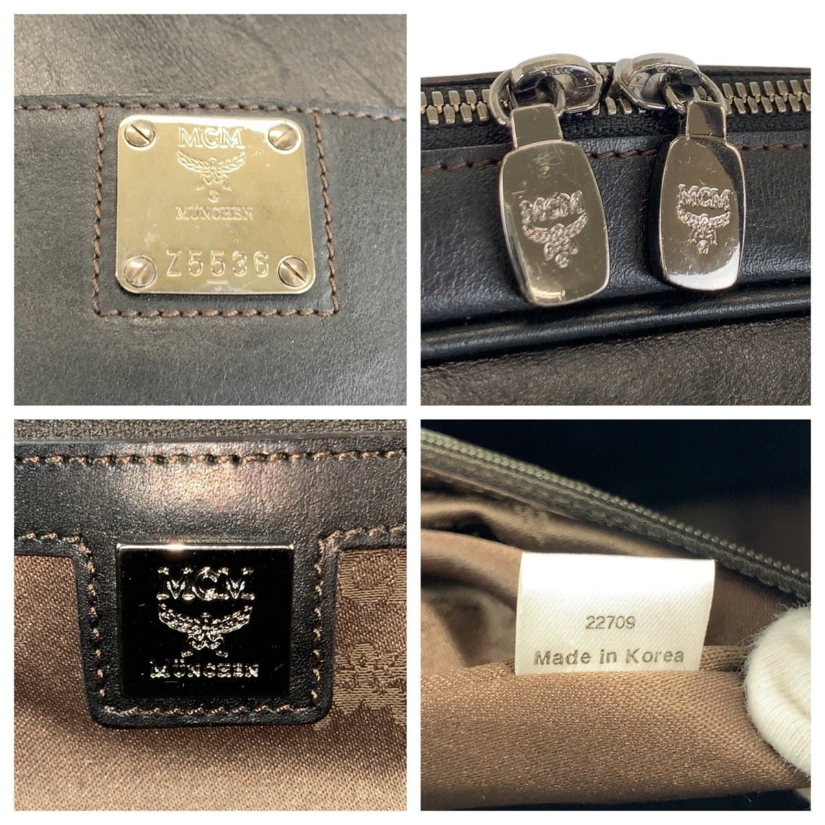 Mcm Black Leather Shoulder Bag (Pre-Owned)