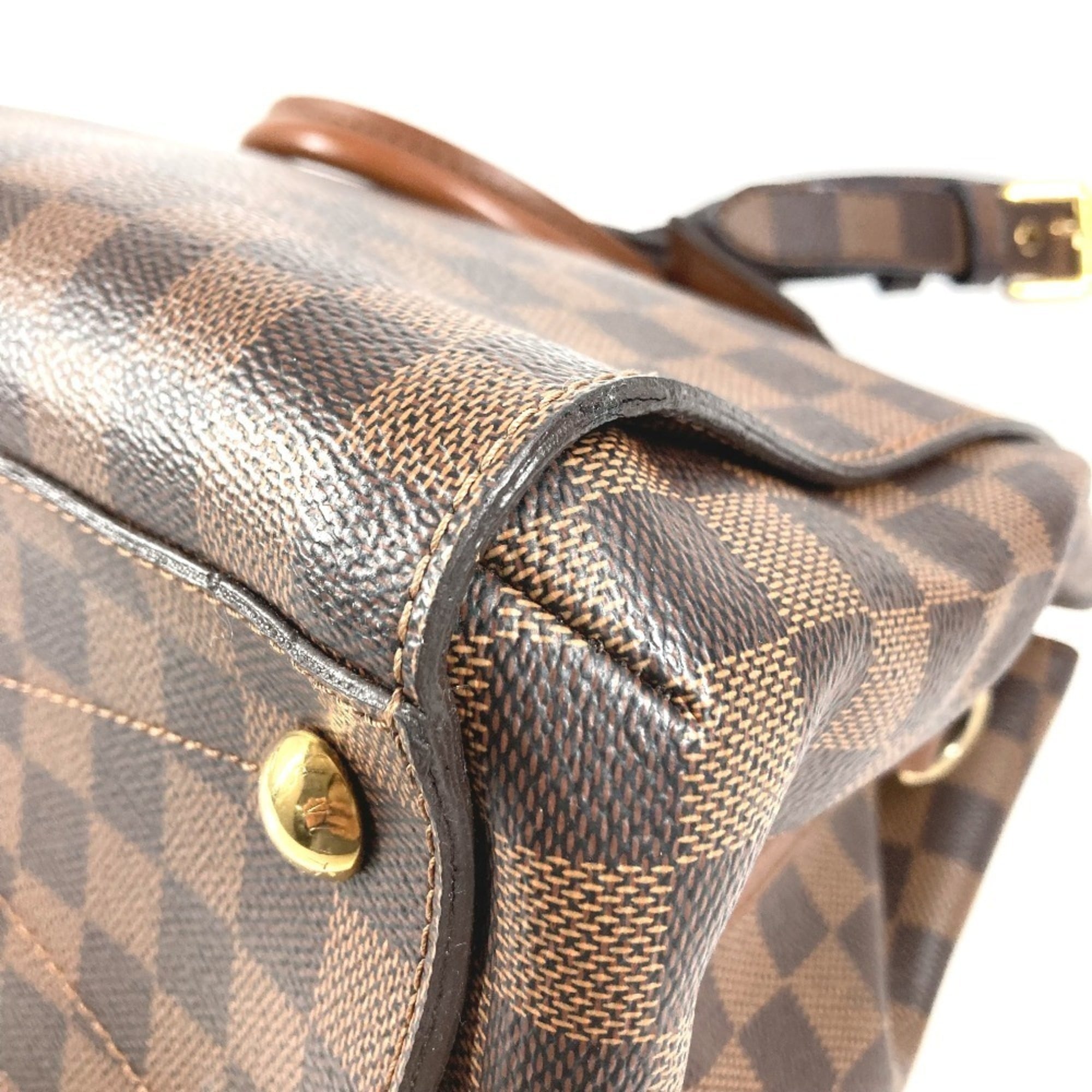 Louis Vuitton Brown Damier Canvas Handbag Shoulder Bag Tote Bag (Pre-Owned)