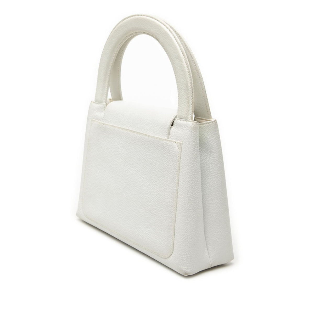 Chanel White Leather Handbag (Pre-Owned)