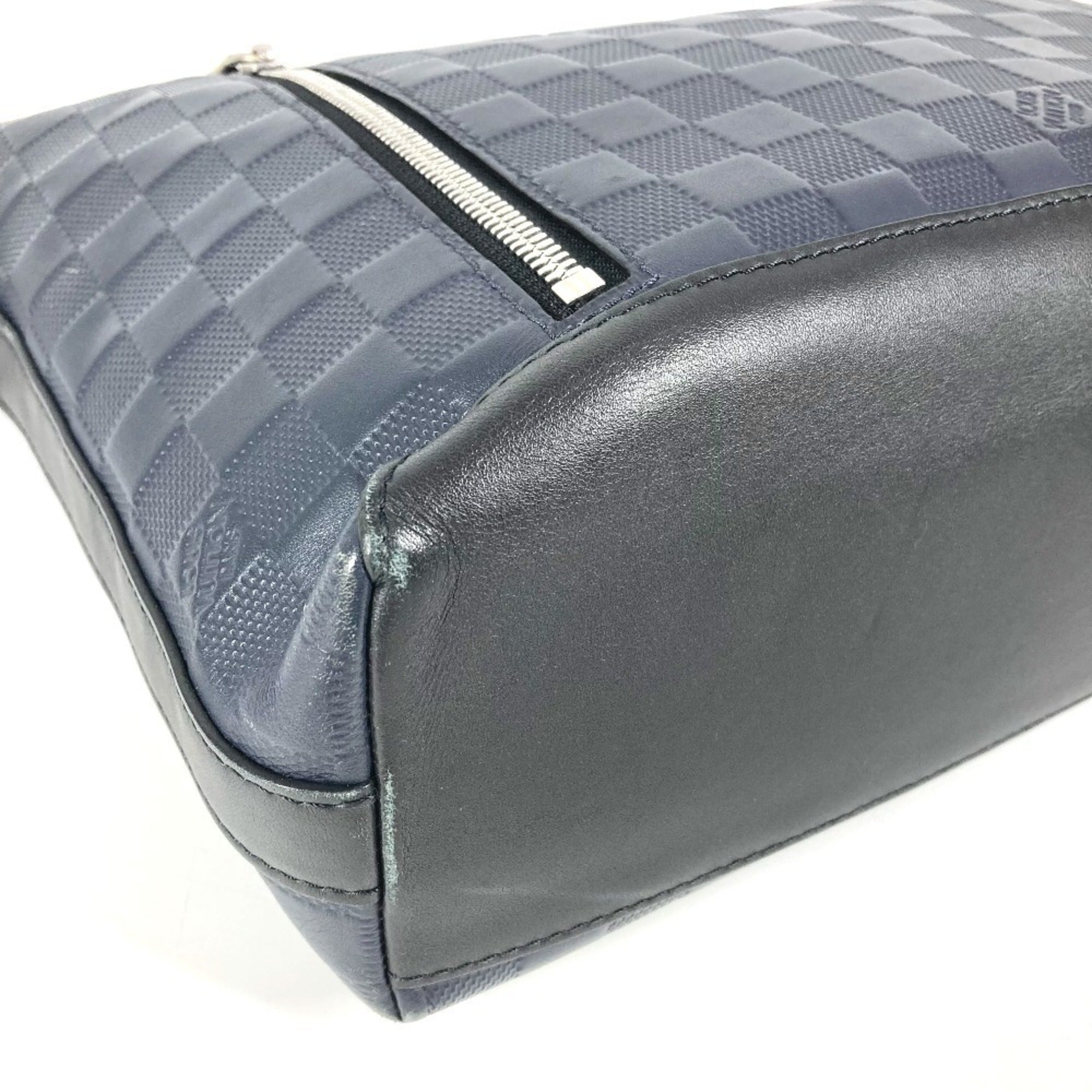 Louis Vuitton Black Galle Navy Damier Infini Shoulder Bag (Pre-Owned)