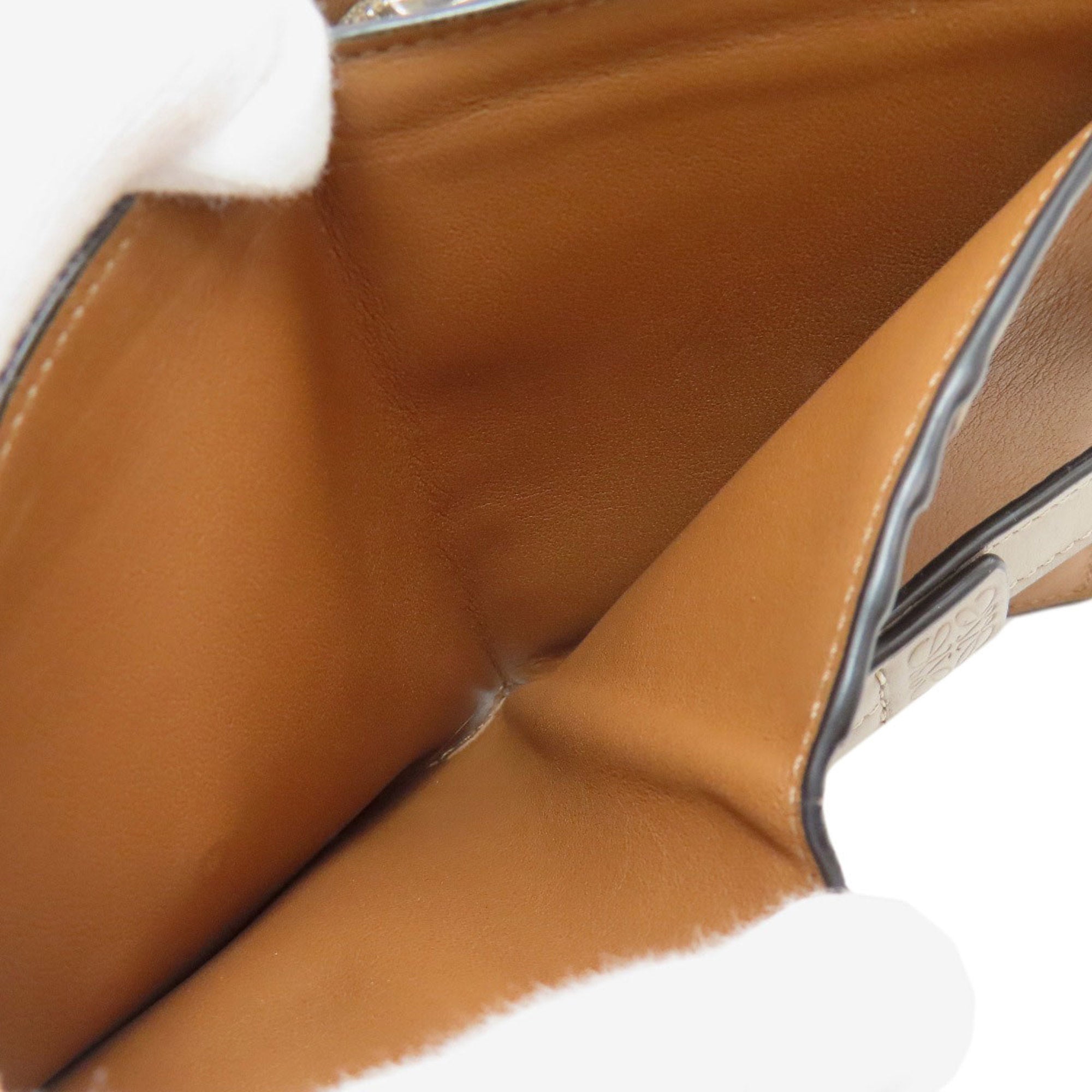 Loewe Brown Green Leather Wallet (Bi-Fold) (Pre-Owned)