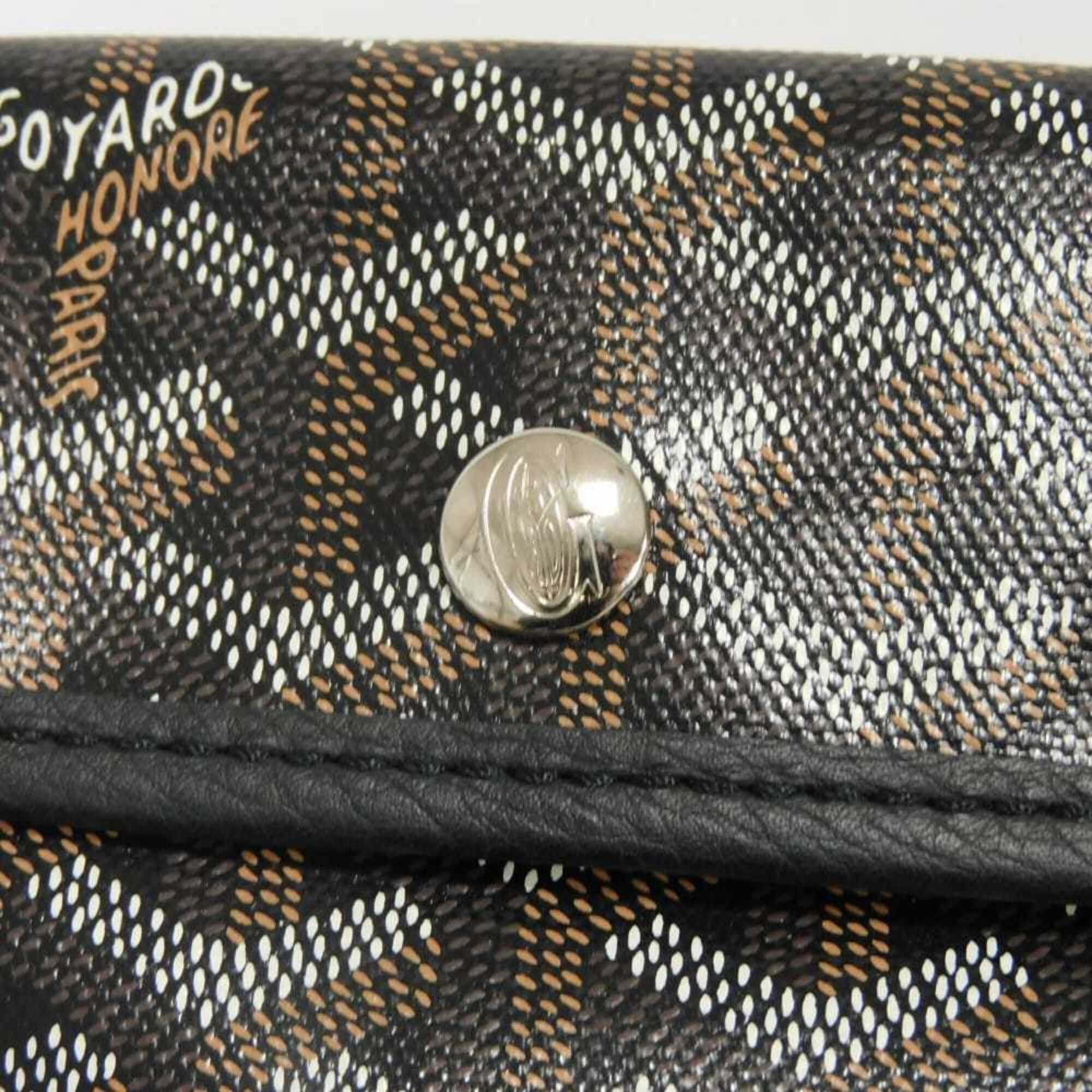 Goyard Black Canvas Leather Tote Bag (Pre-Owned)