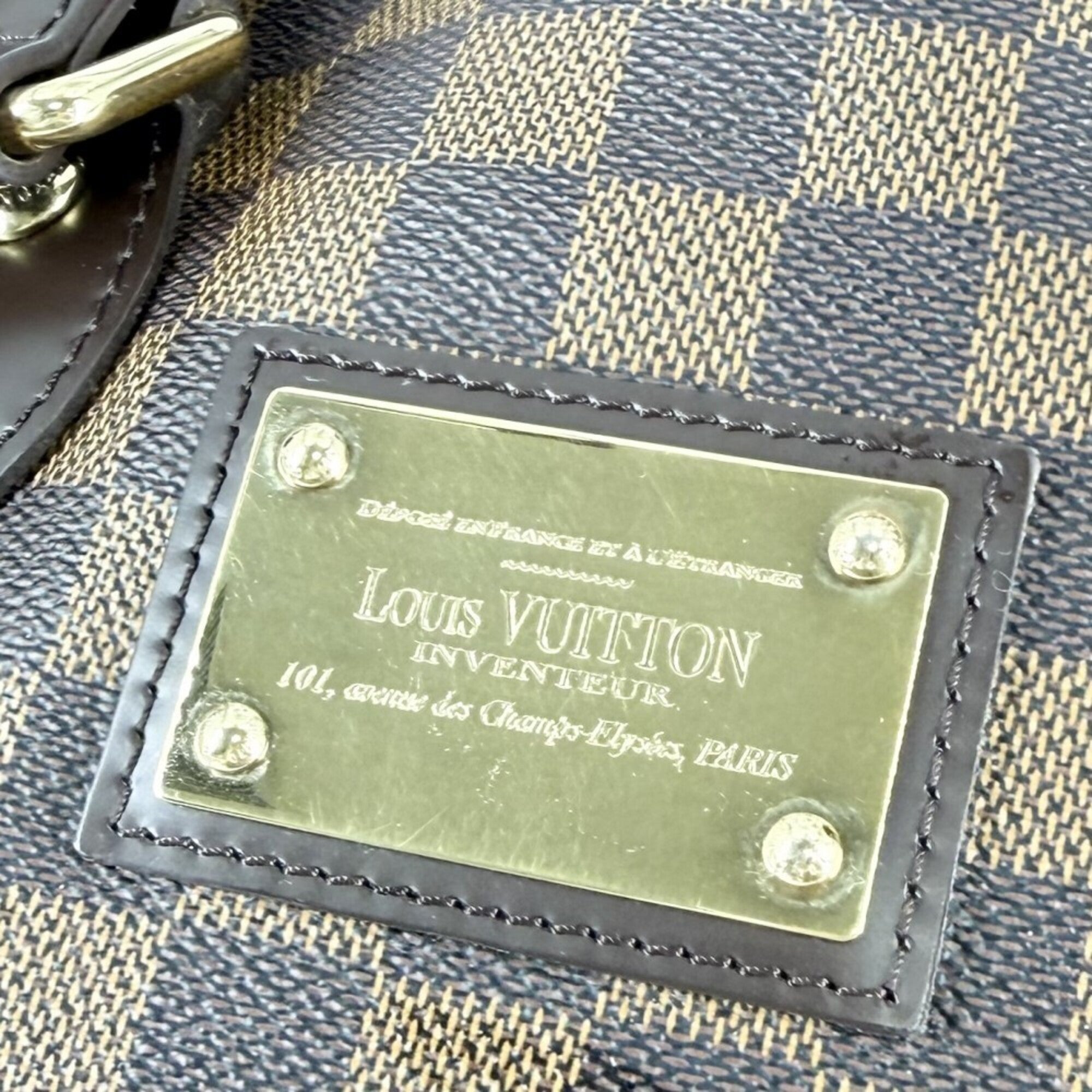 Louis Vuitton Brown Damier Canvas Handbag Tote Bag (Pre-Owned)