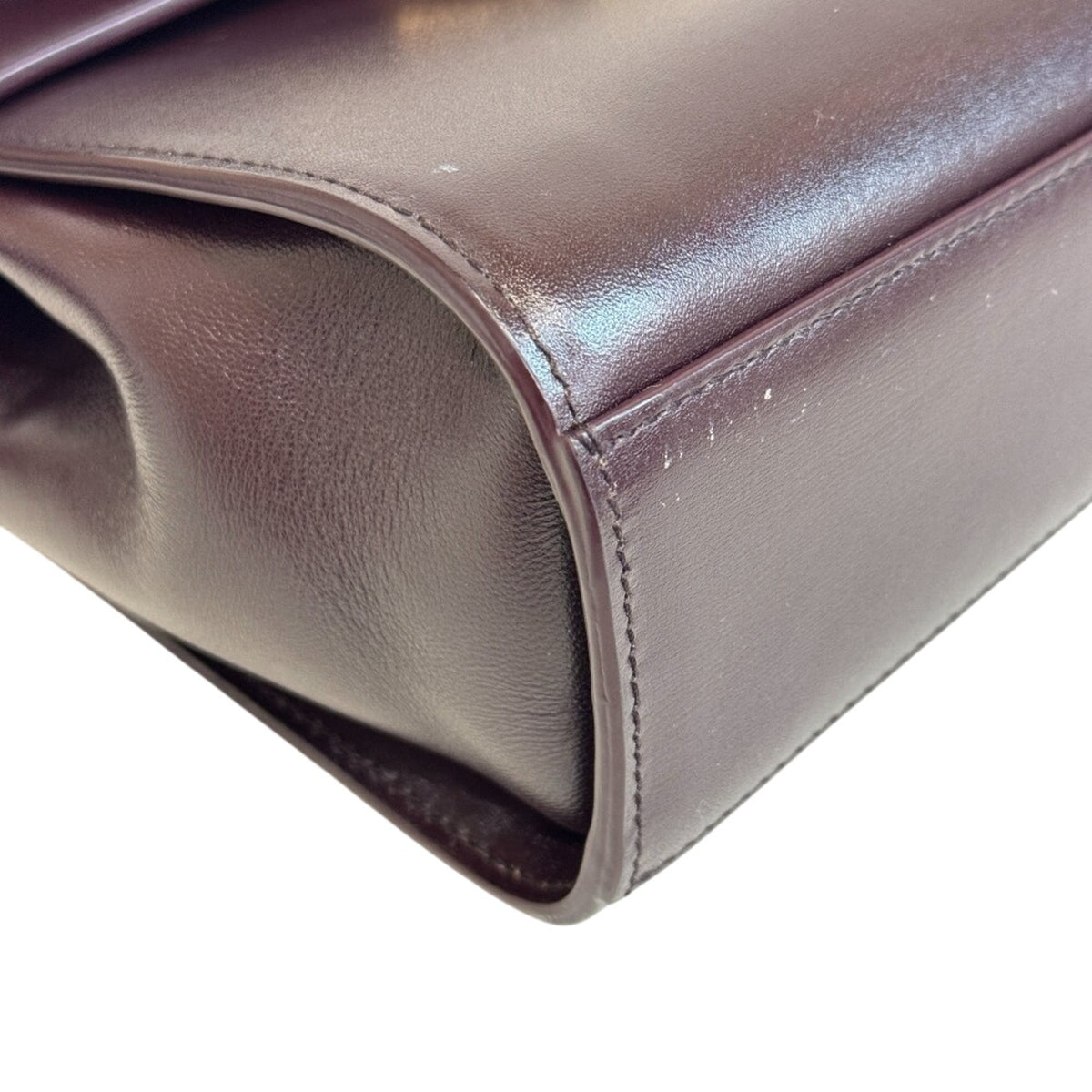 Bottega Veneta Bordeaux Leather Shoulder Bag (Pre-Owned)