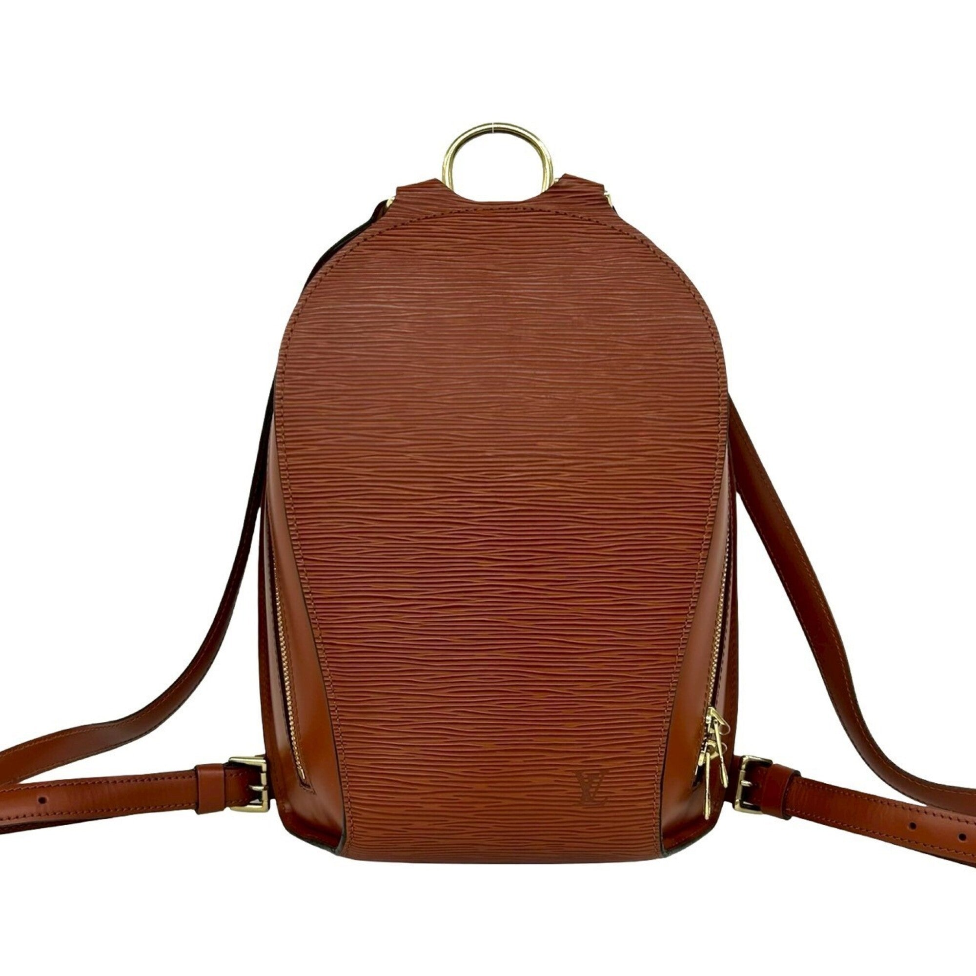 Louis Vuitton Brown Leather Backpack (Pre-Owned)