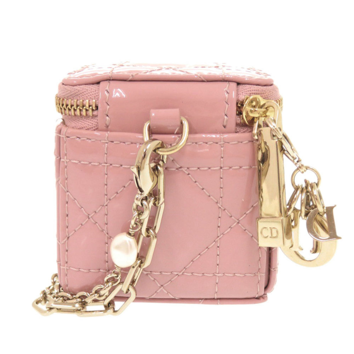 Christian Dior Pink Patent Leather Pouch (Pre-Owned)