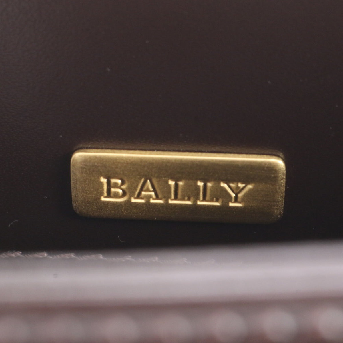 Bally Brown Leather Handbag Shoulder Bag Tote Bag (Pre-Owned)