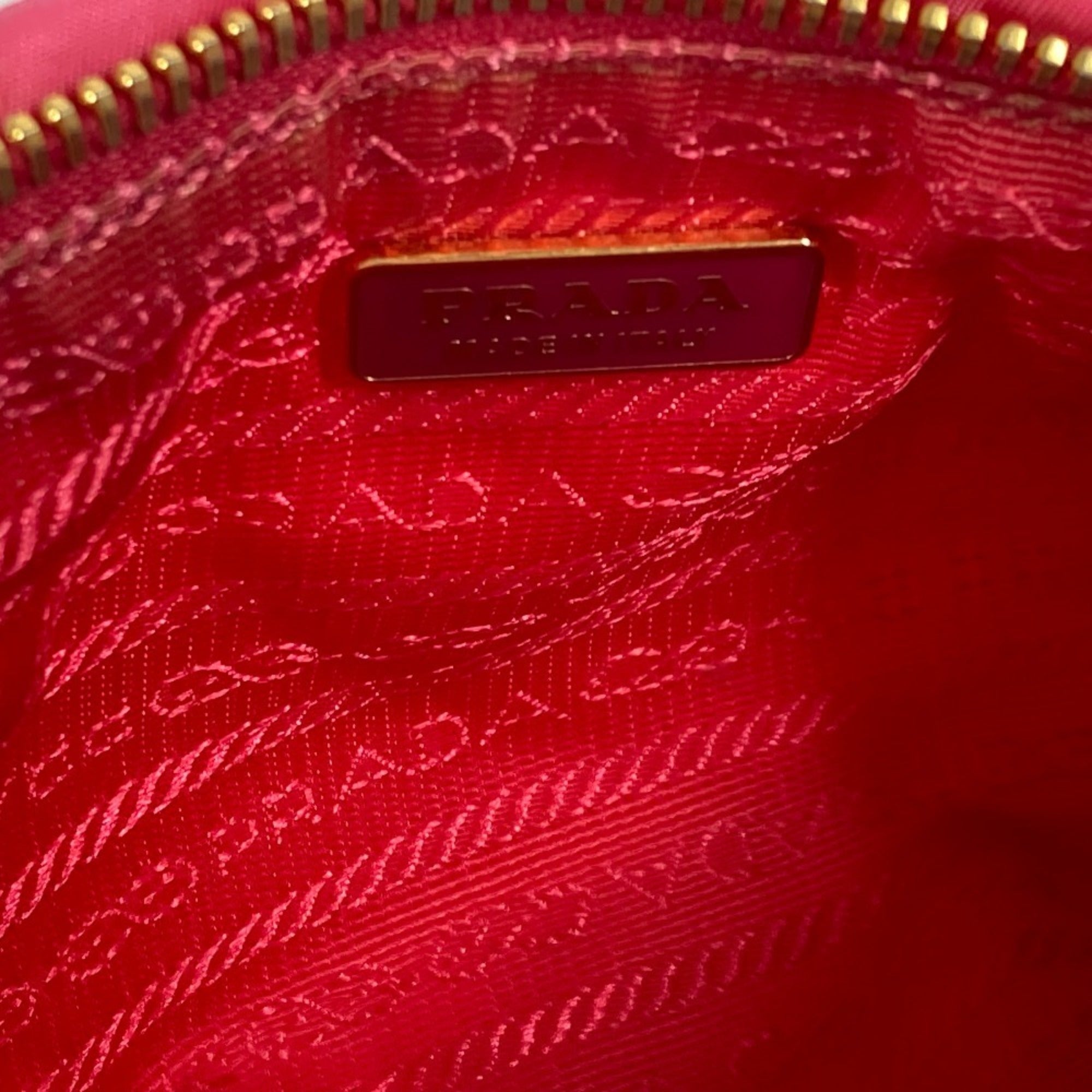 Prada Pink Bow Clutch Bag Pouch (Pre-Owned)