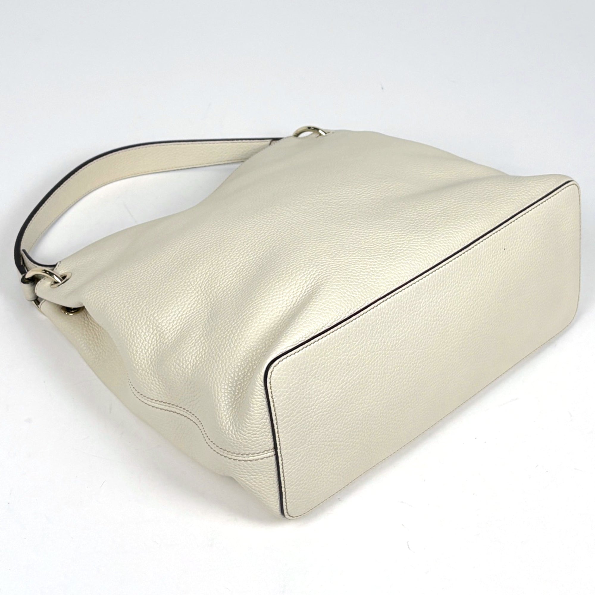 Gucci Soho White Leather Handbag (Pre-Owned)