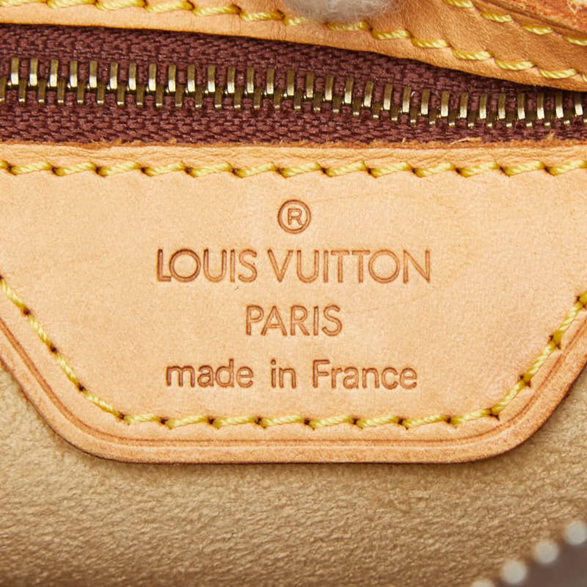 Louis Vuitton Monogram Brown Pvc Leather Handbag Shoulder Bag (Pre-Owned)