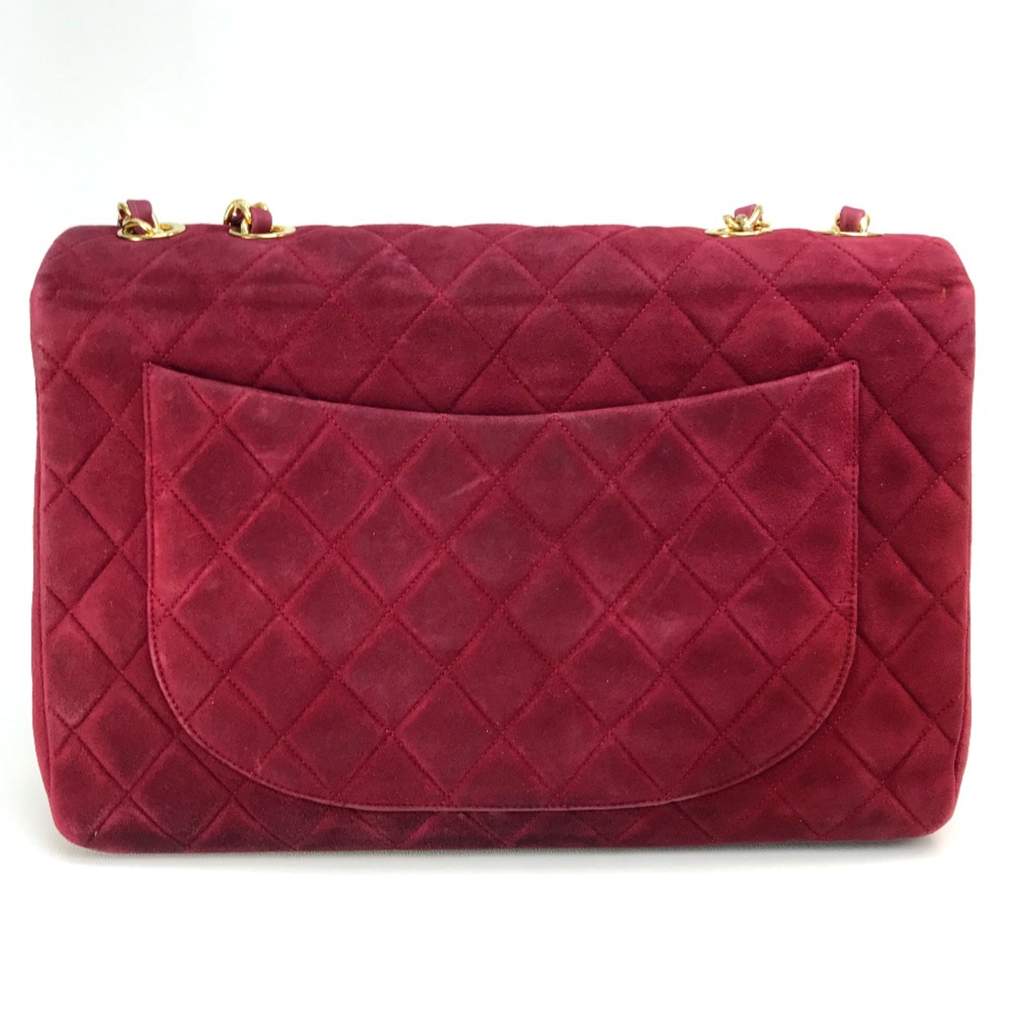 Chanel Red Leather Shoulder Bag (Pre-Owned)