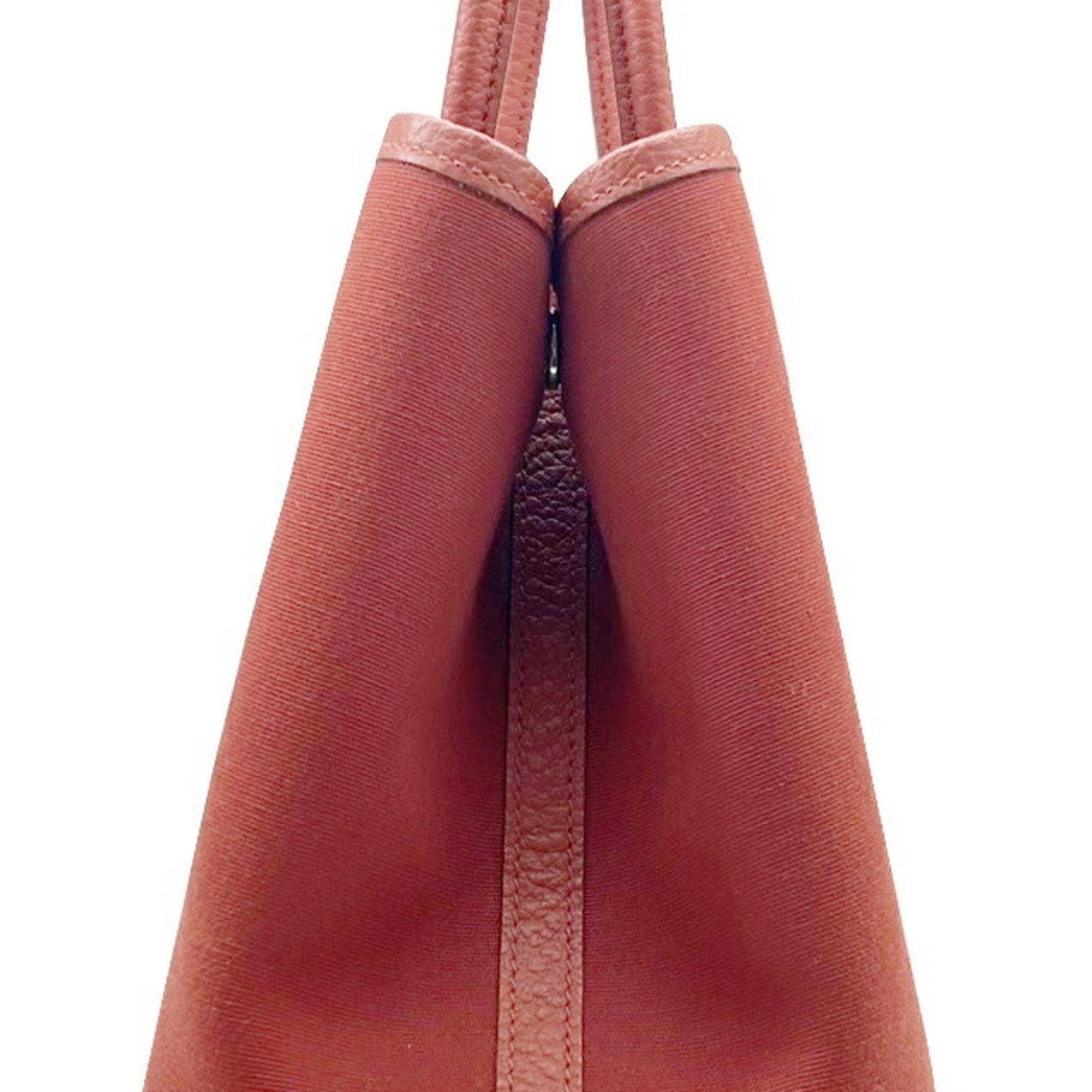 Hermes Red Color Toile H Tote Bag (Pre-Owned)