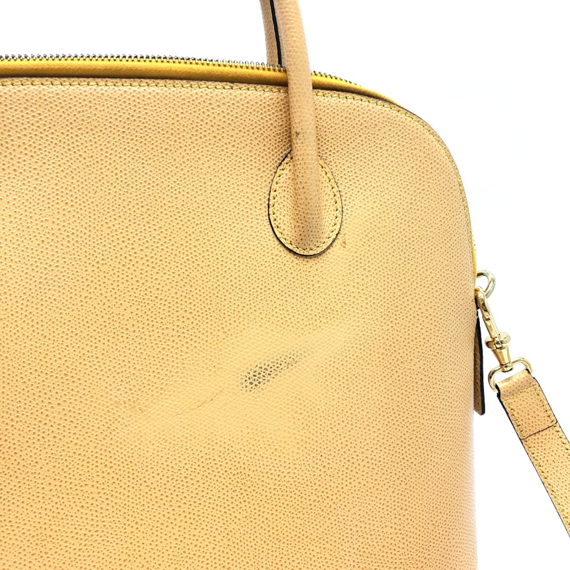 Celine Yellow Leather Shoulder Bag (Pre-Owned)