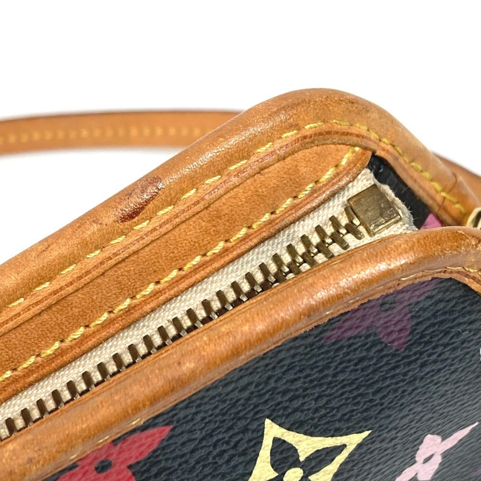 Louis Vuitton Black Monogram Multicolore Canvas Clutch Bag Handbag Pouch Shoulder Bag (Pre-Owned)