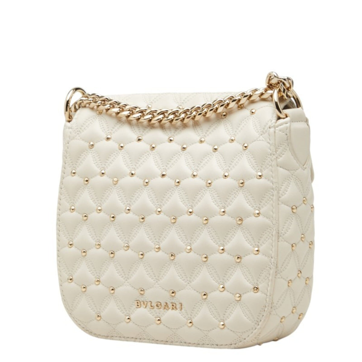 Bvlgari Ivory Leather Shoulder Bag (Pre-Owned)