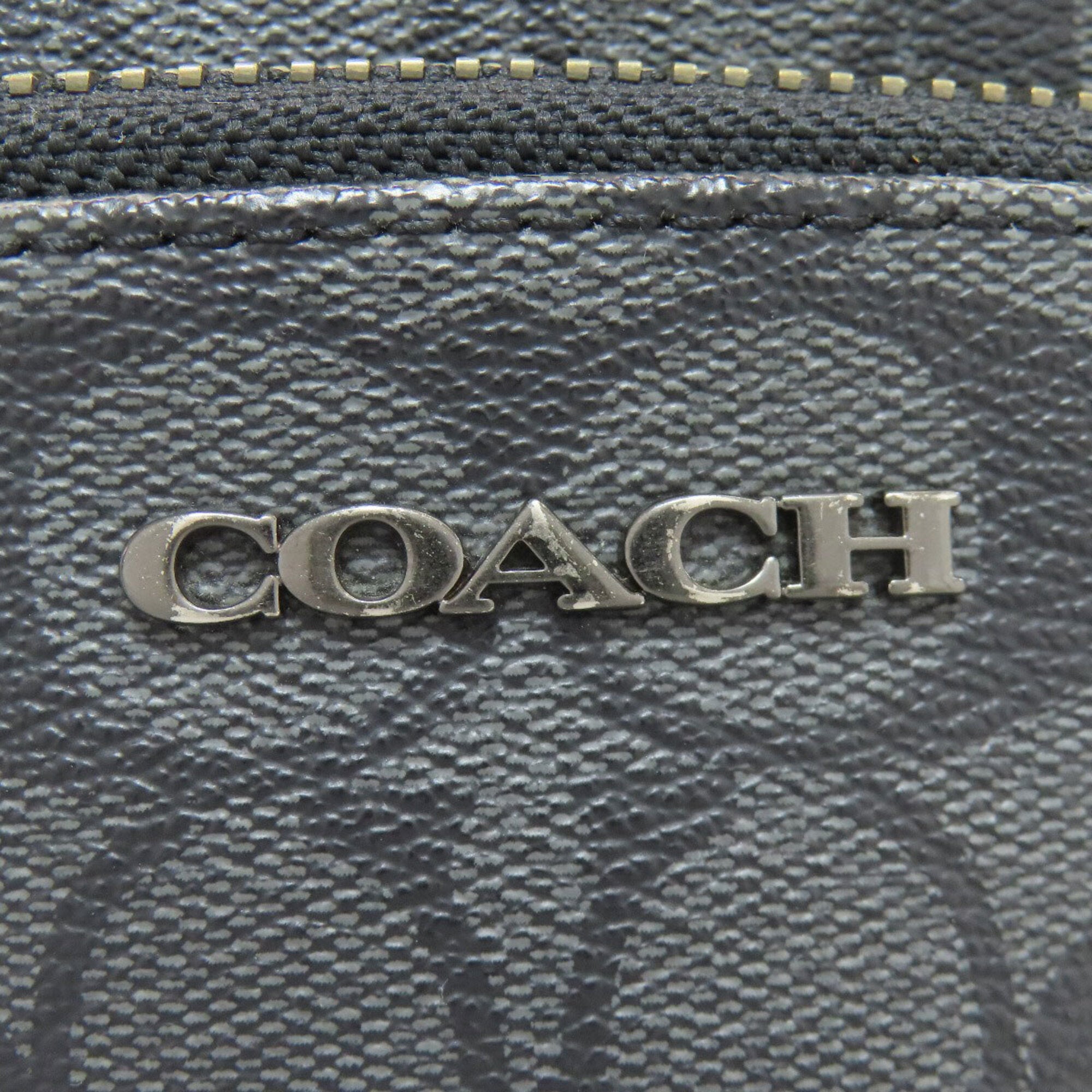 Coach Signature Gray Pvc Sling Bag (Pre-Owned)