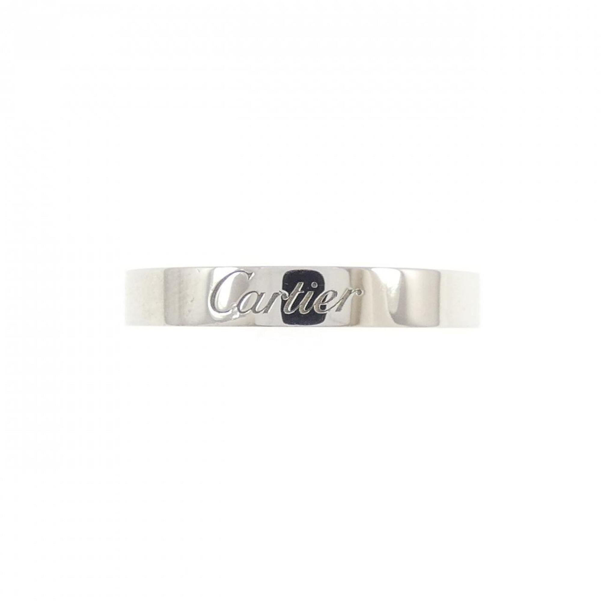 Cartier Platinum Platinum 950 Band Ring (Pre-Owned)