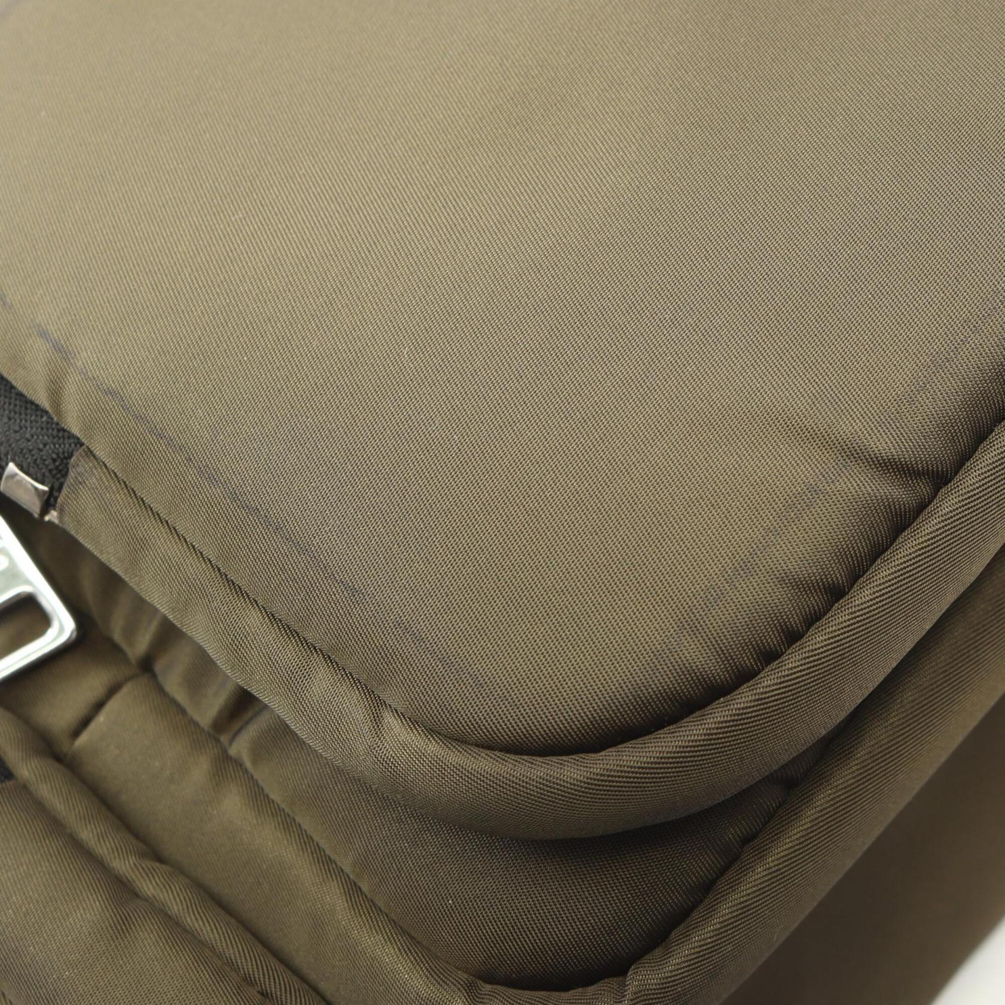Prada Black Khaki Tessuto Handbag (Pre-Owned)