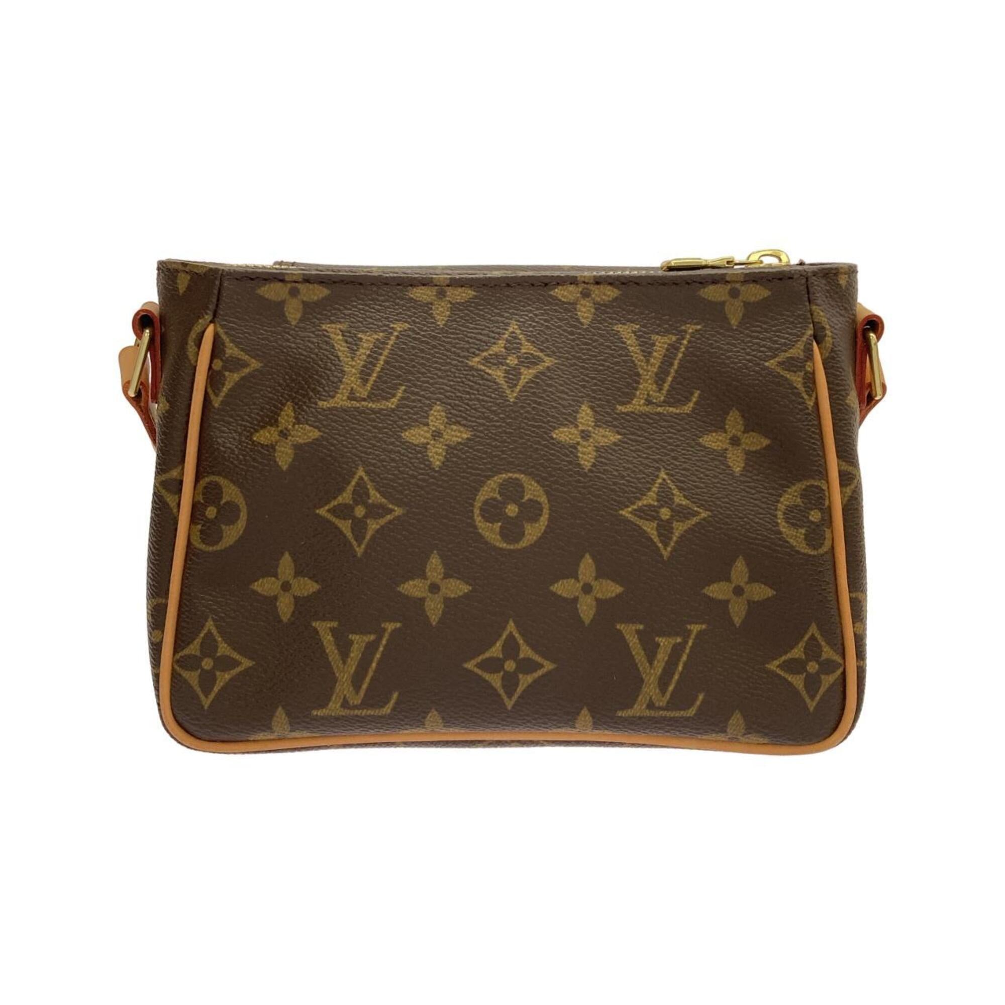 Louis Vuitton Marron Coated Canvas Shoulder Bag (Pre-Owned)