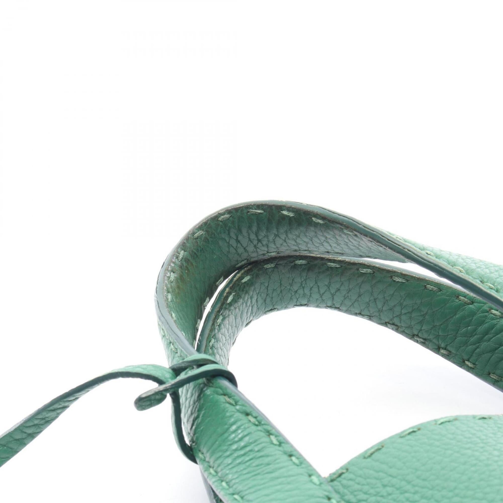 Fendi Green Leather Handbag (Pre-Owned)