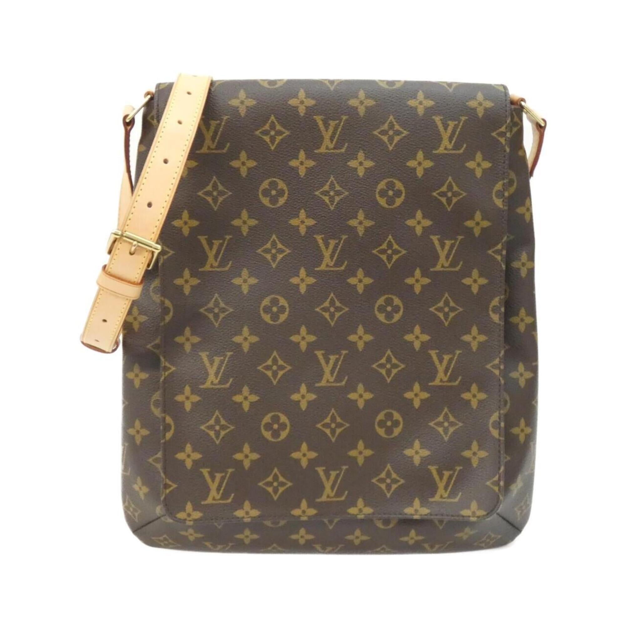 Louis Vuitton Marron Monogram Coated Canvas Shoulder Bag (Pre-Owned)