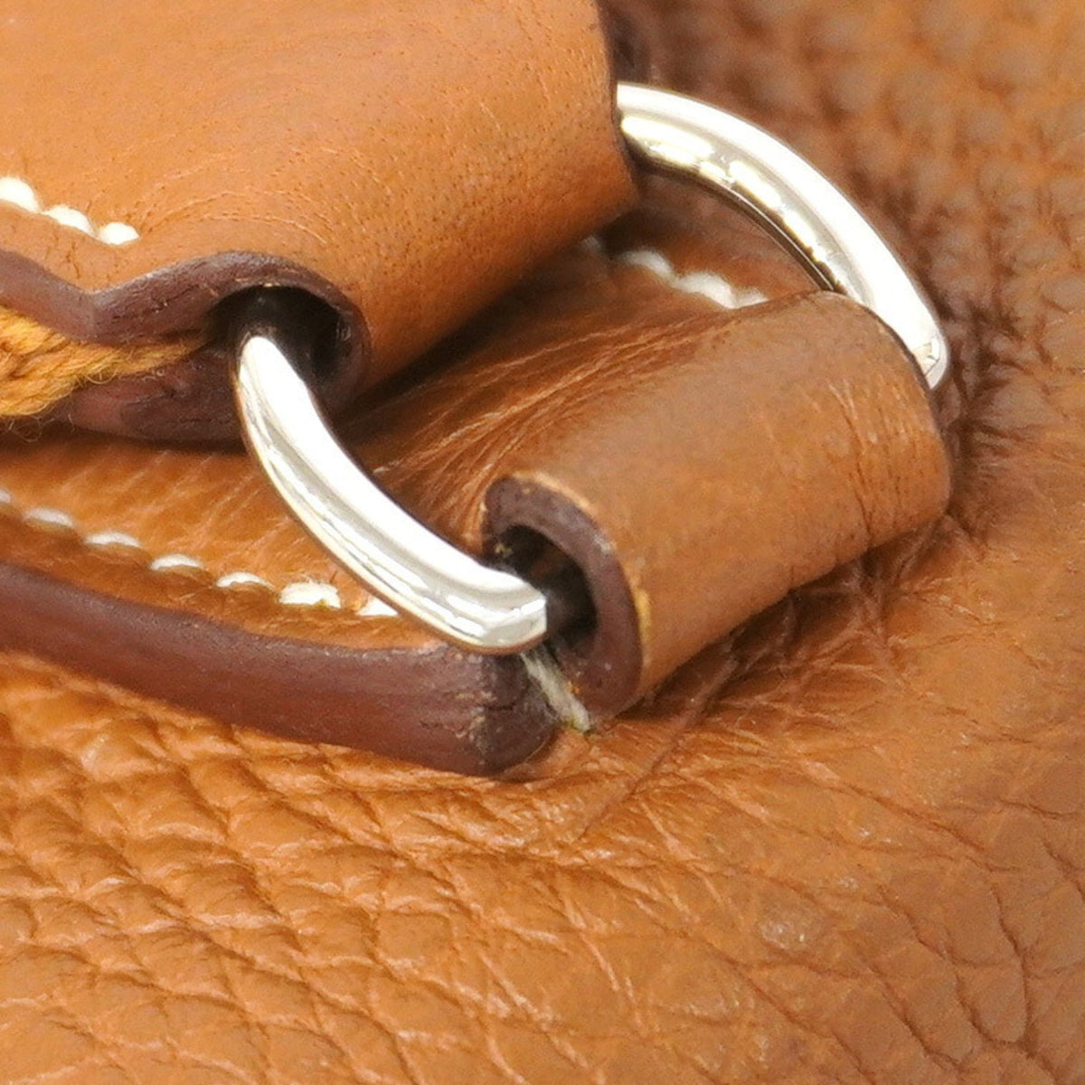 Hermes Gold Togo Leather Shoulder Bag (Pre-Owned)