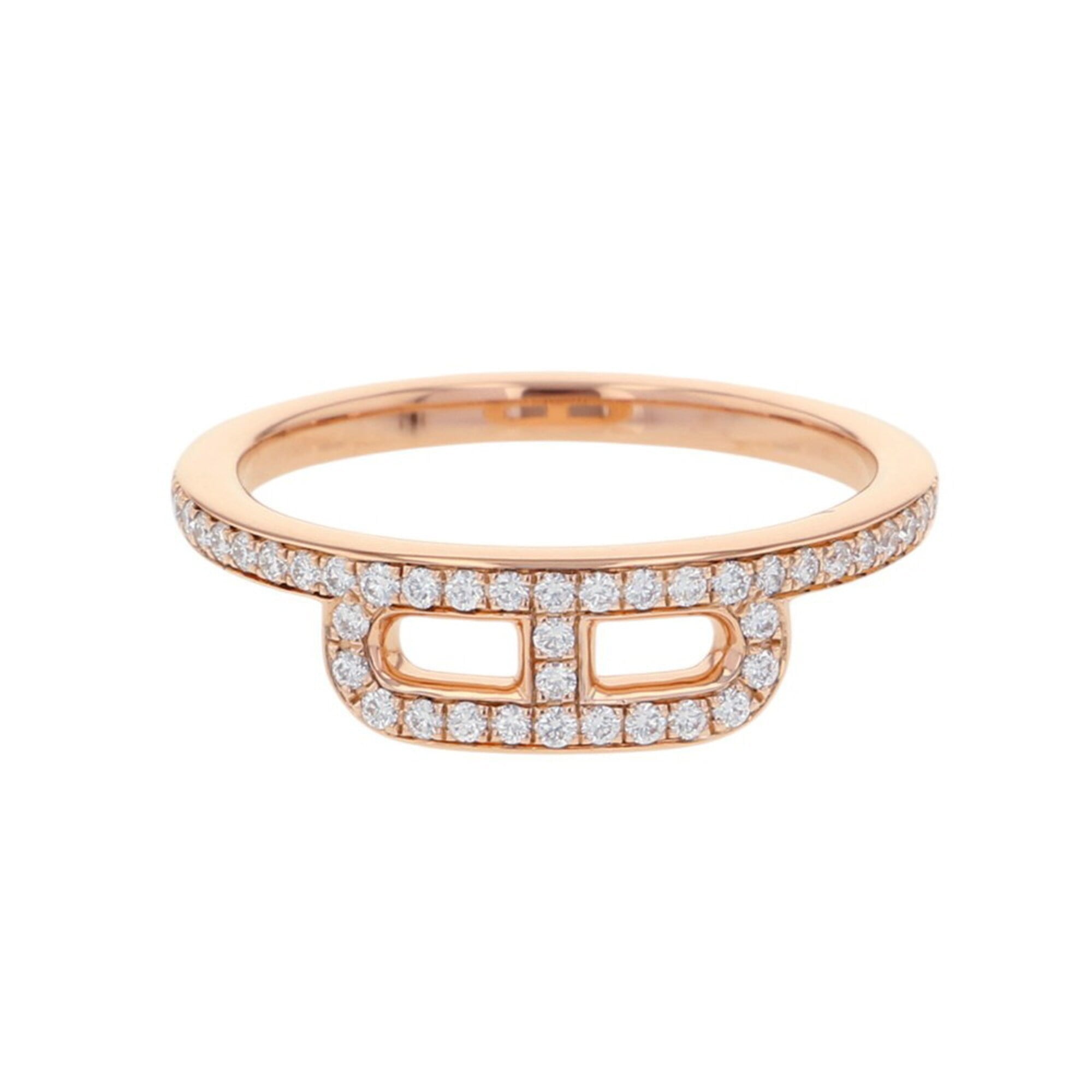 Hermes Pink Gold Pink Gold (18K) Band Ring (Pre-Owned)