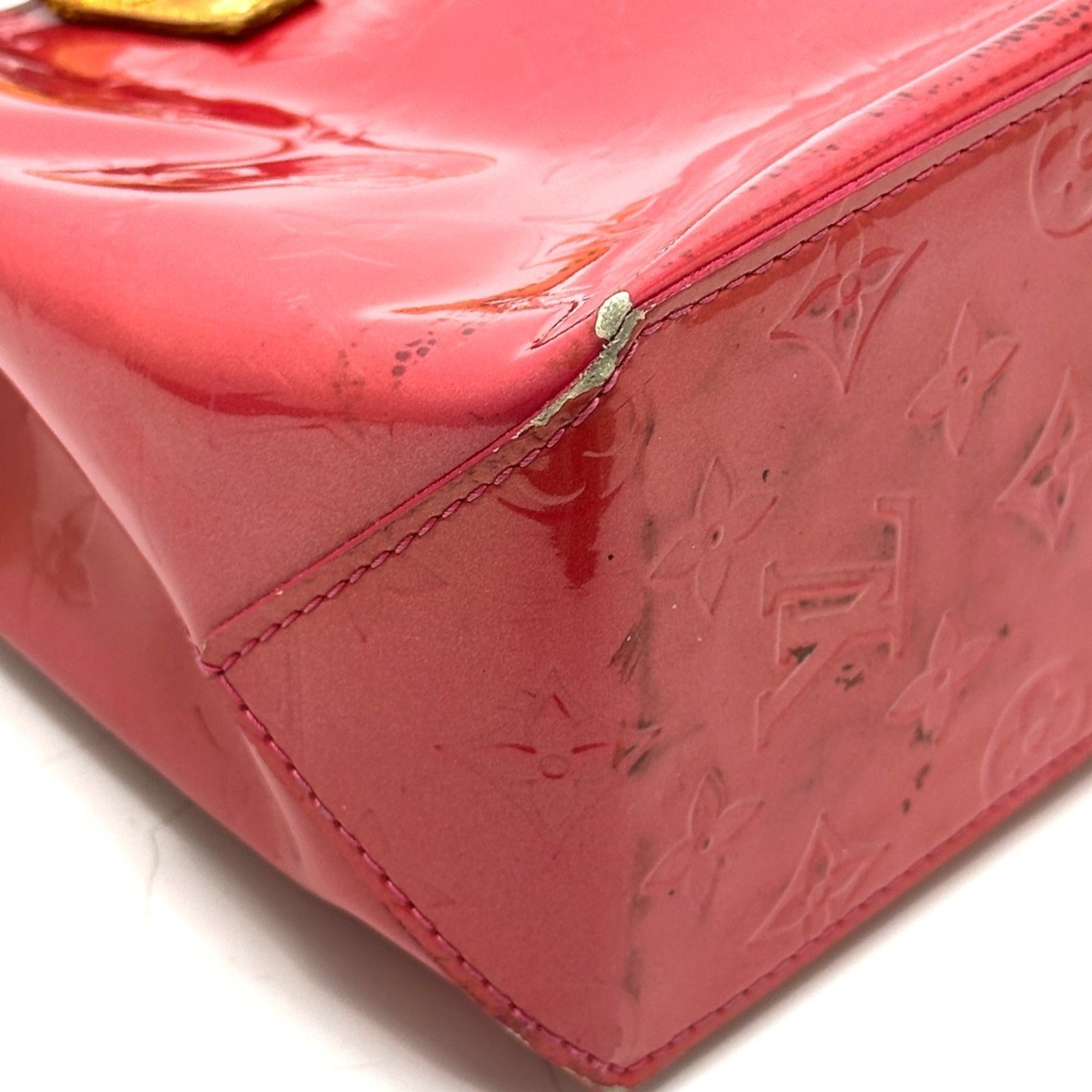 Louis Vuitton Framboise Galle Pink Monogram Vernis Handbag (Pre-Owned)
