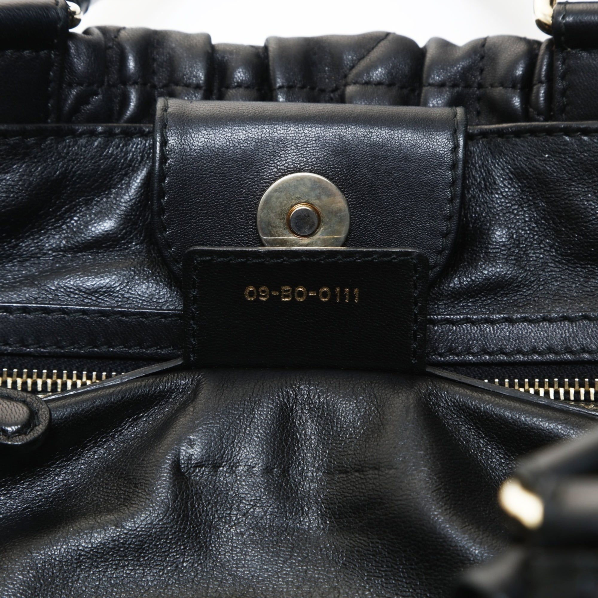 Christian Dior Black Leather Tote Bag (Pre-Owned)