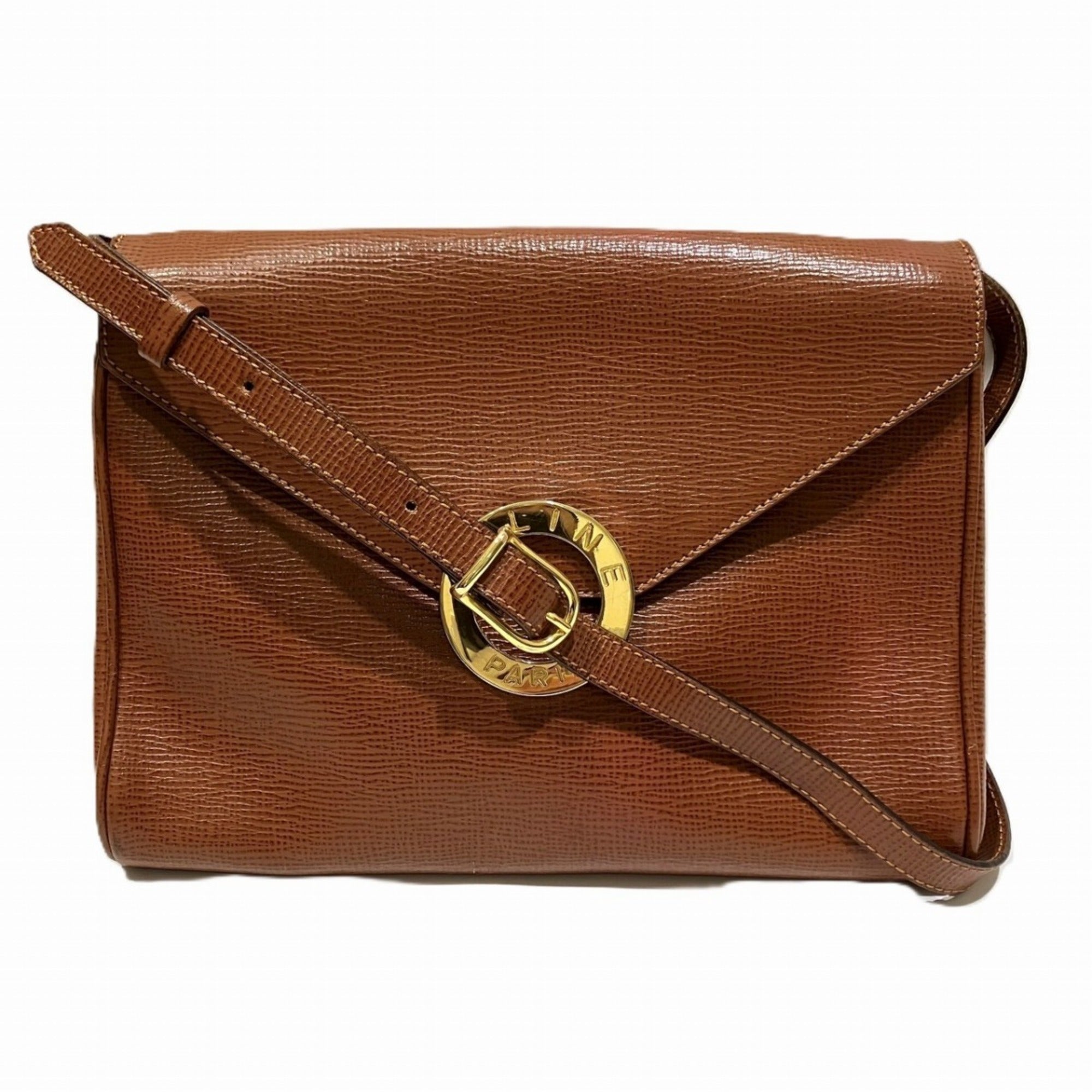 Celine Brown Leather Shoulder Bag (Pre-Owned)